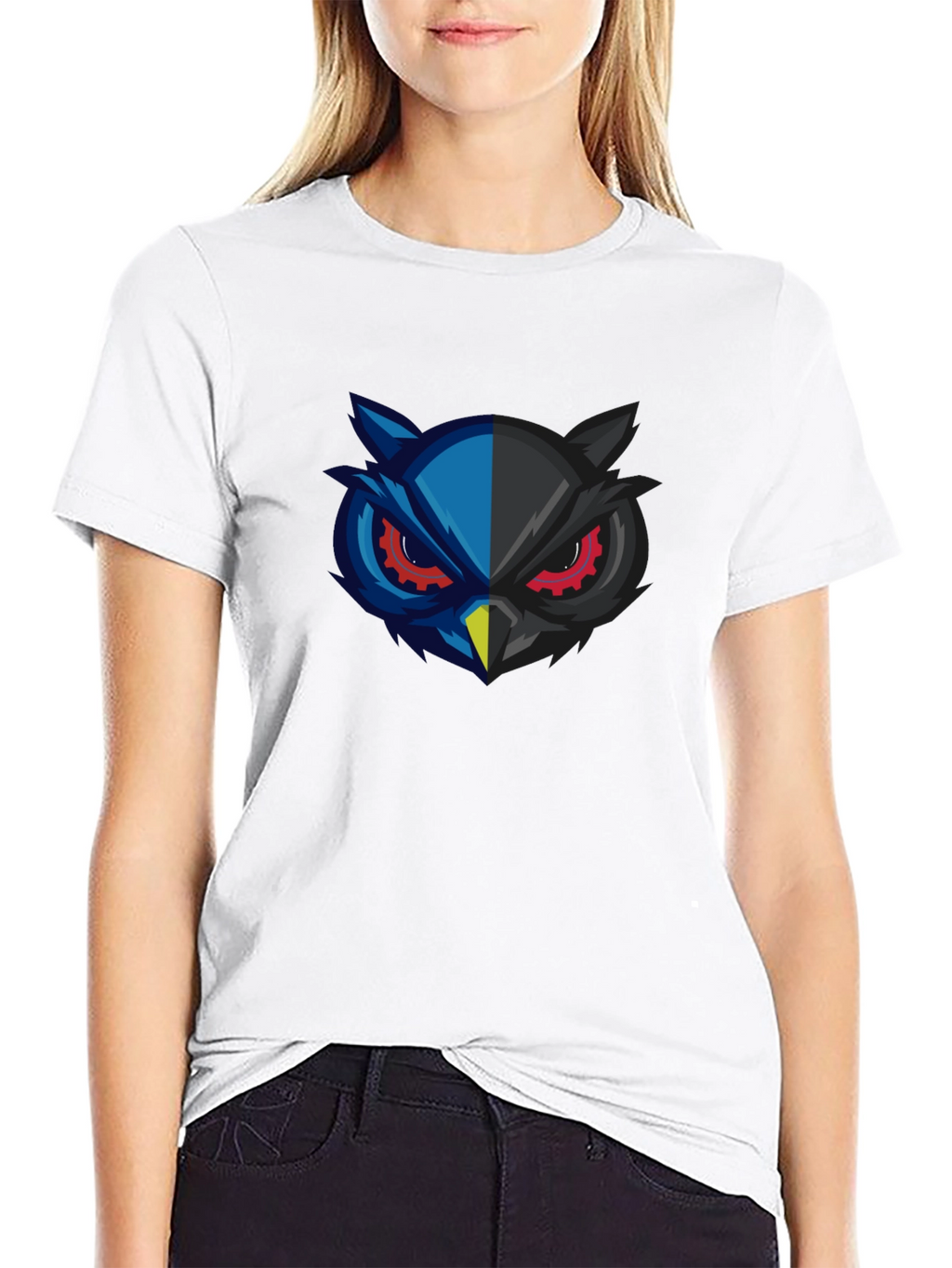 Owl Graphic Black T-Shirt
