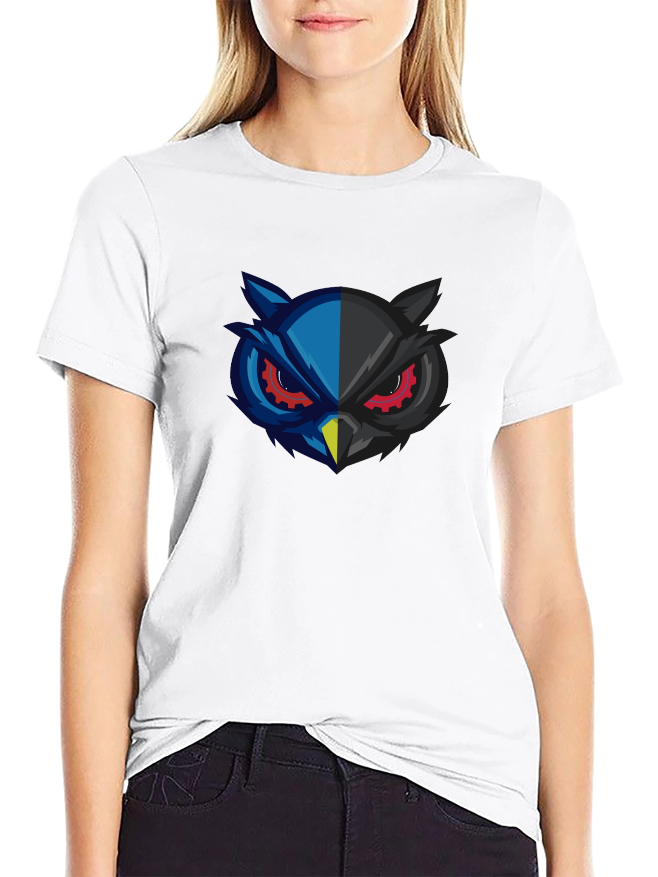 Owl Graphic Black T-Shirt
