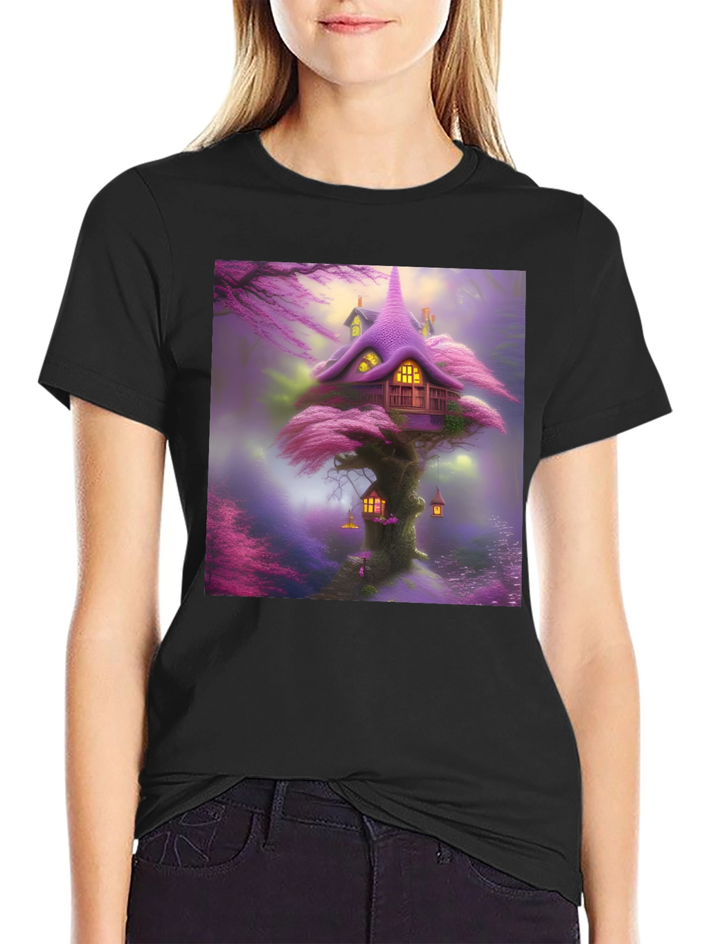 Whimsical Treehouse Graphic Tee