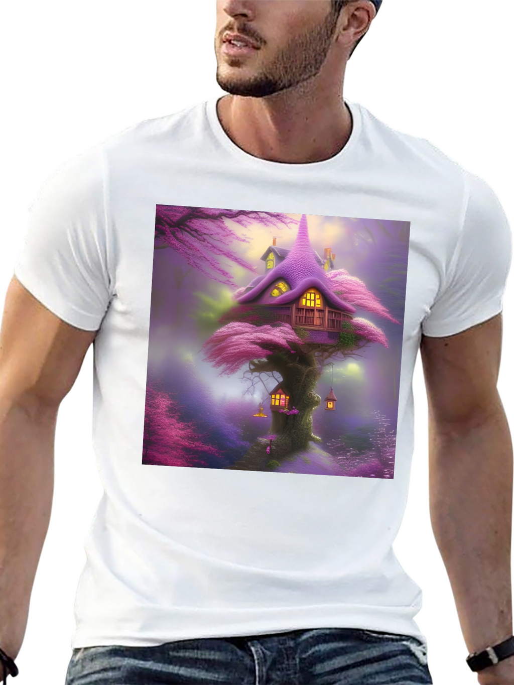 Whimsical Treehouse Graphic Tee