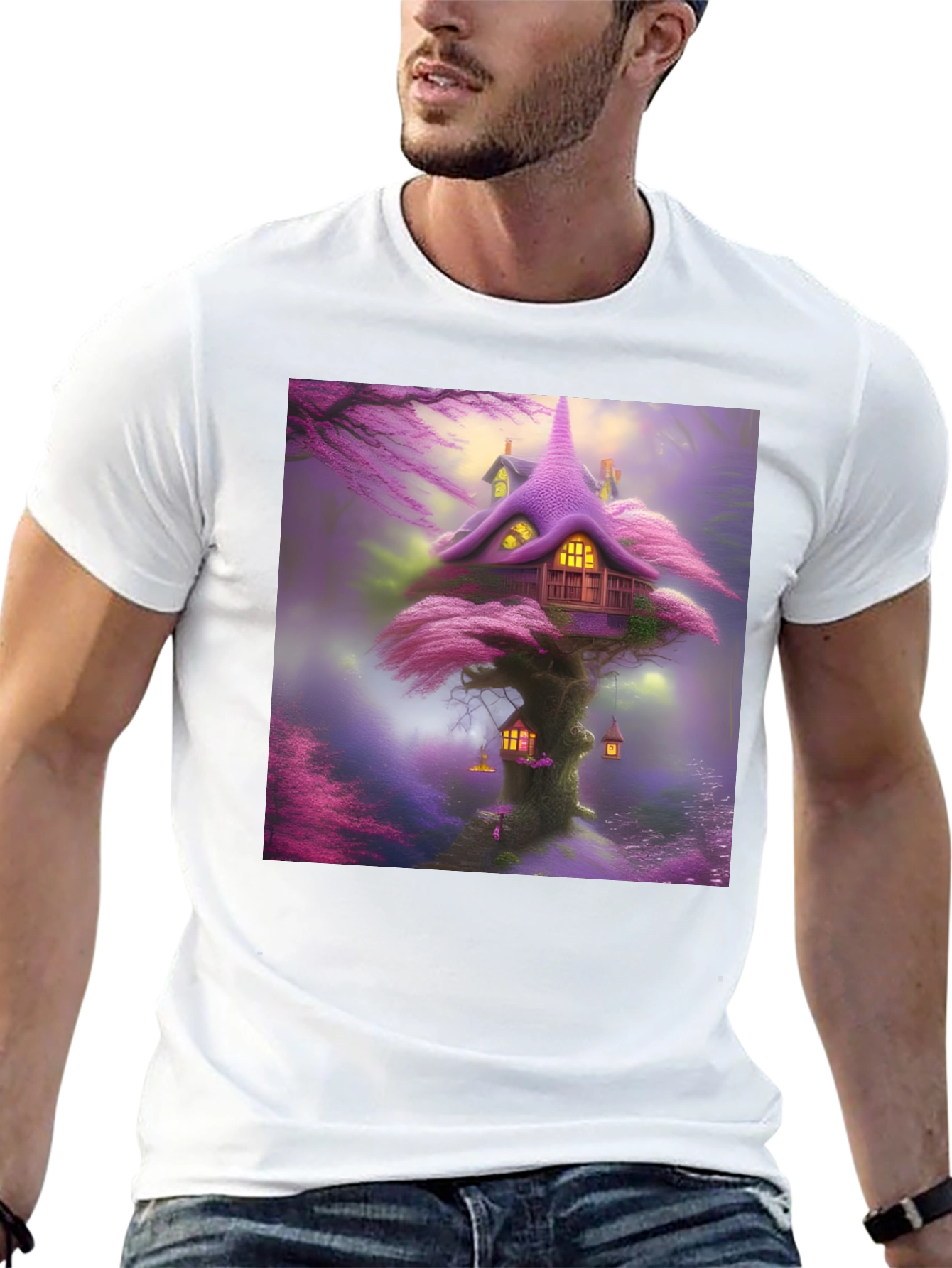 Whimsical Treehouse Graphic Tee
