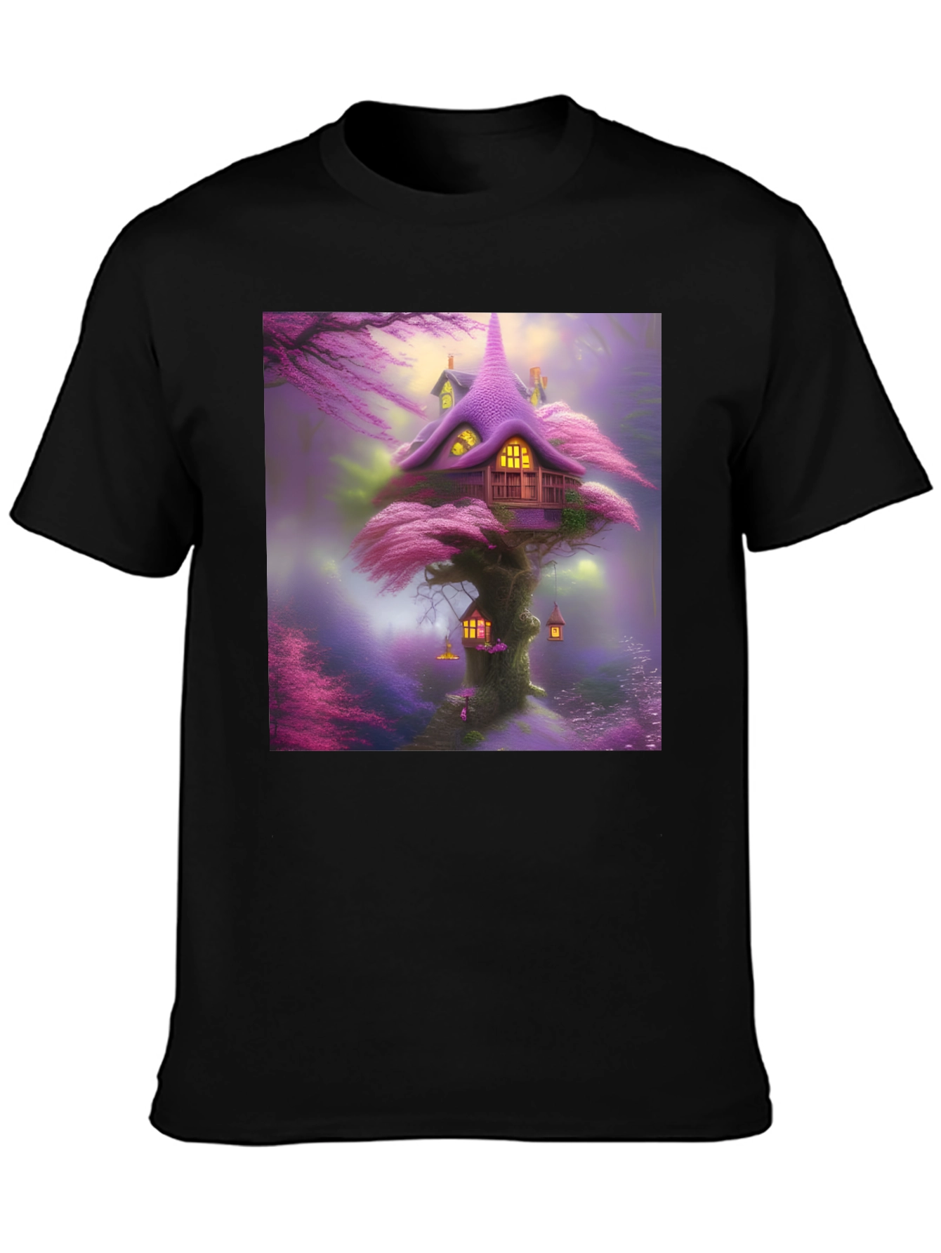Whimsical Treehouse Graphic Tee