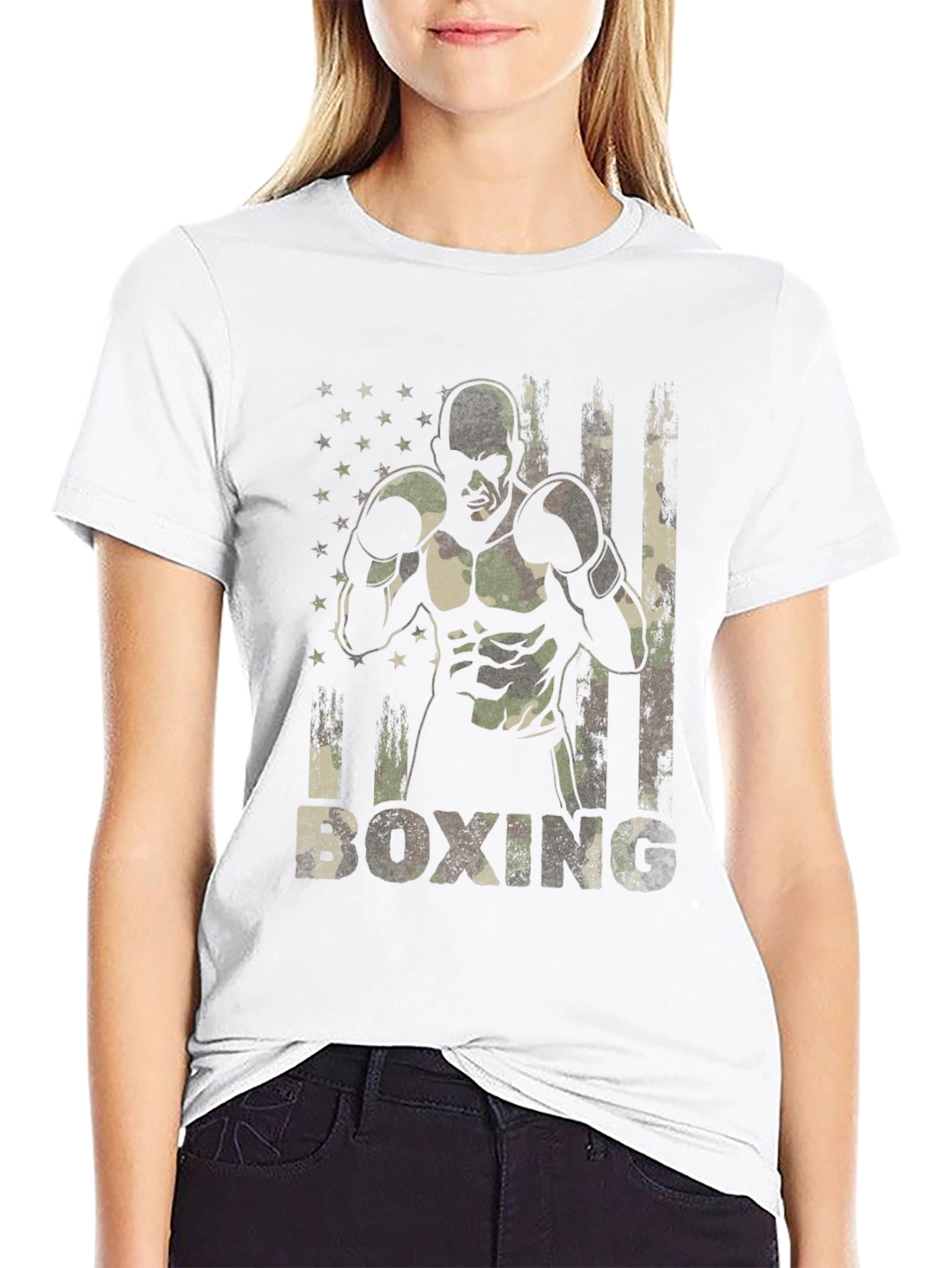 Military Boxing Camo T-Shirt