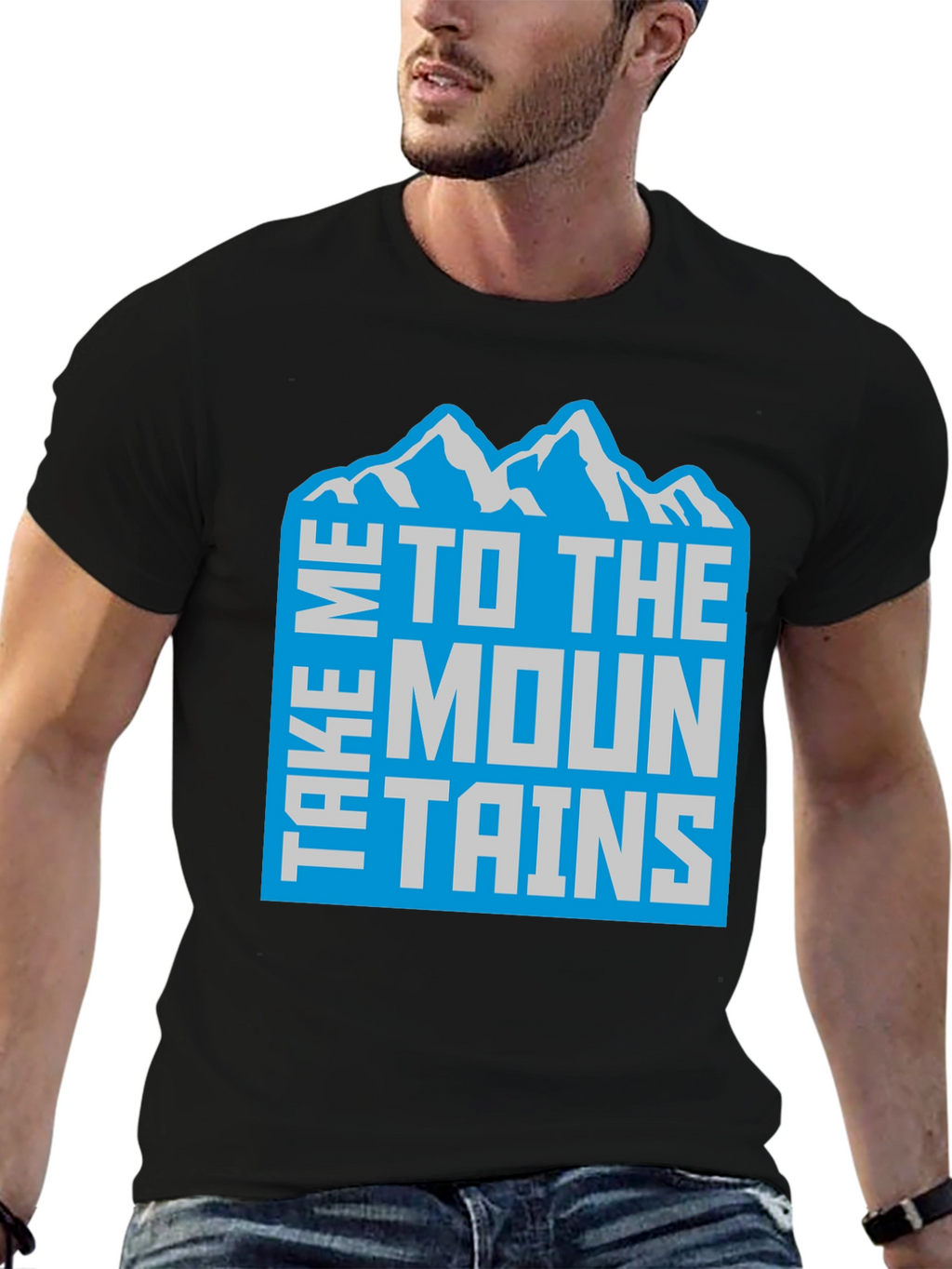 Take Me To The Mountains T-Shirt Black