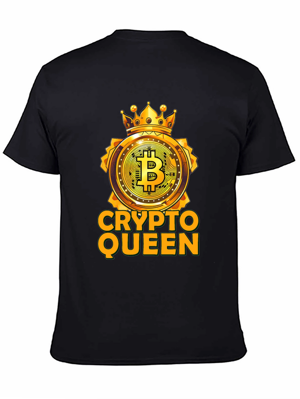 Crypto Queen Bitcoin T-Shirt - Golden Crown