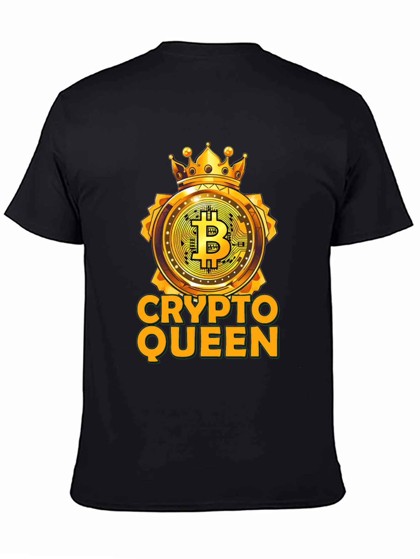 Crypto Queen Bitcoin T-Shirt - Golden Crown