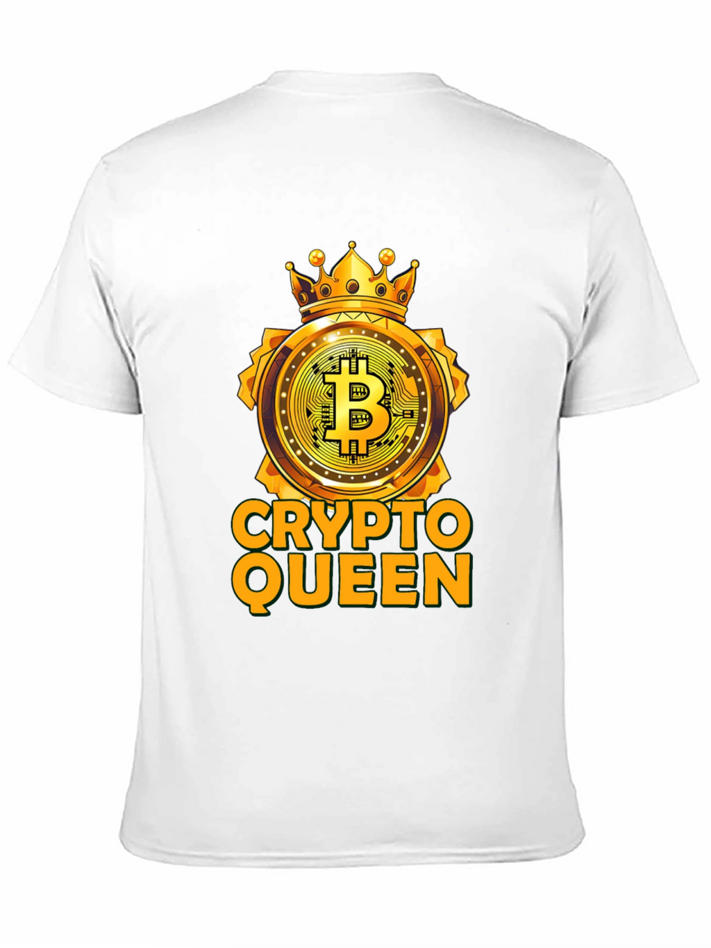 Crypto Queen Bitcoin T-Shirt - Golden Crown