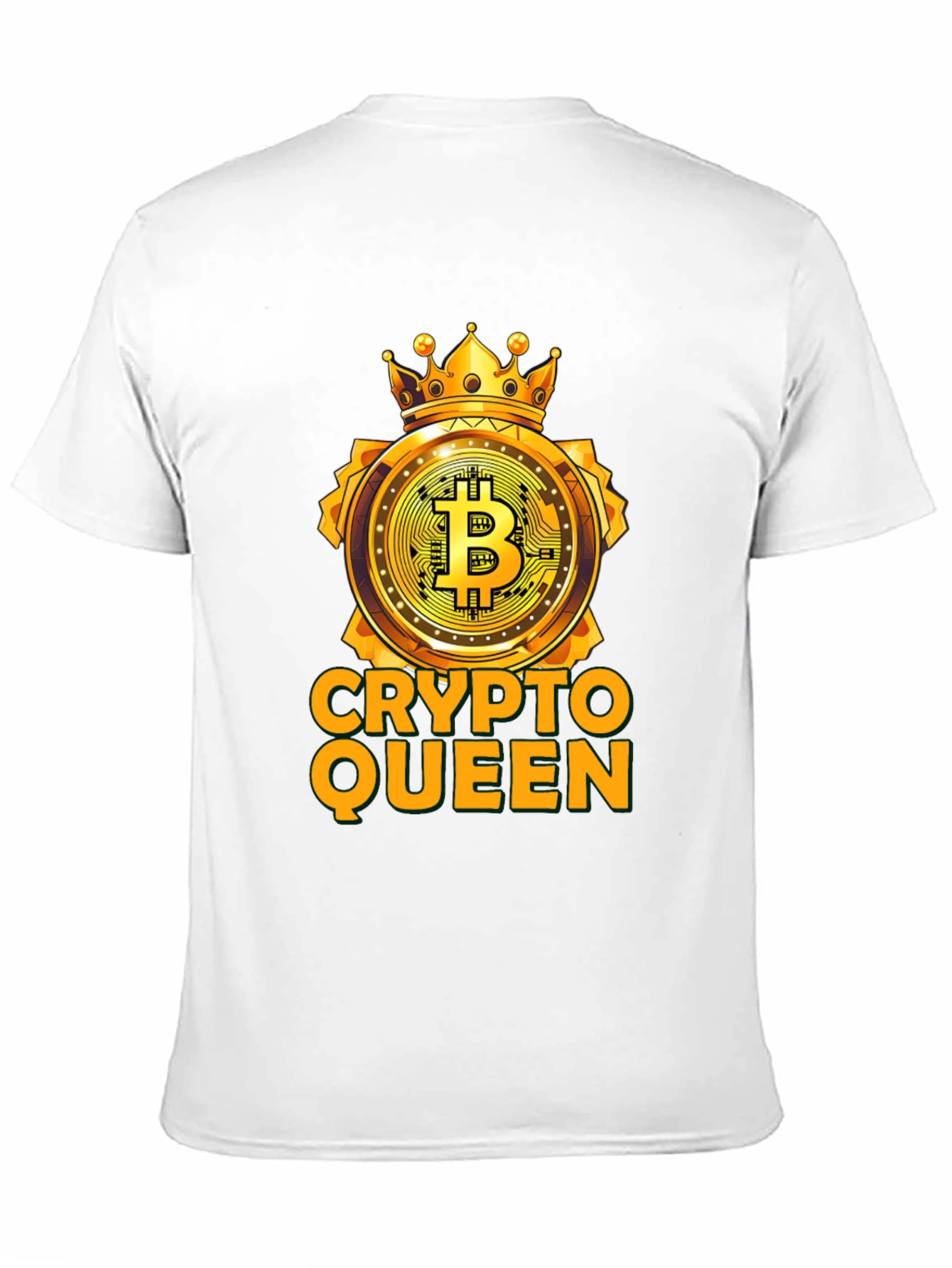 Crypto Queen Bitcoin T-Shirt - Golden Crown