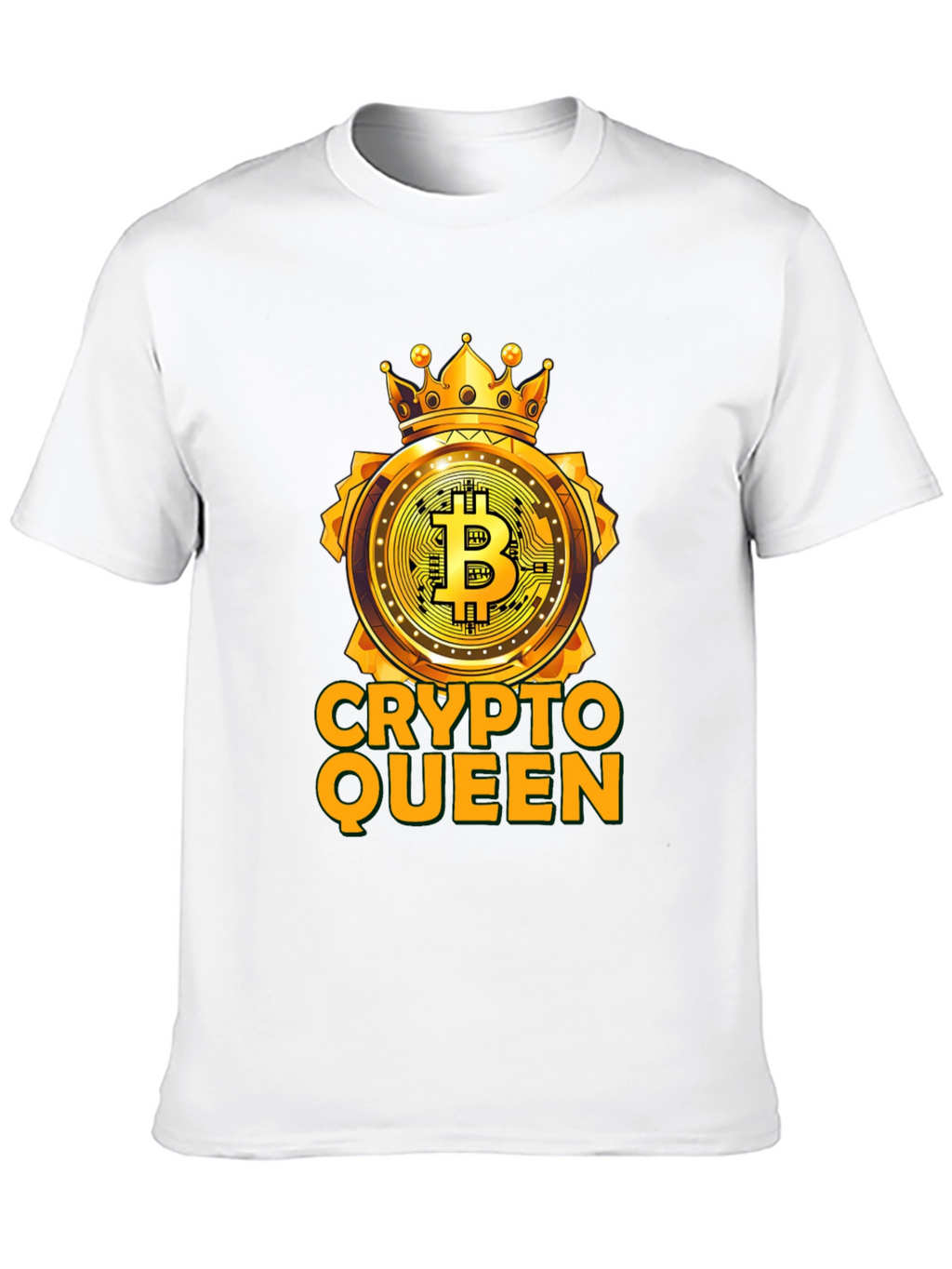 Crypto Queen Bitcoin T-Shirt - Golden Crown
