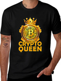 Crypto Queen Bitcoin T-Shirt - Golden Crown