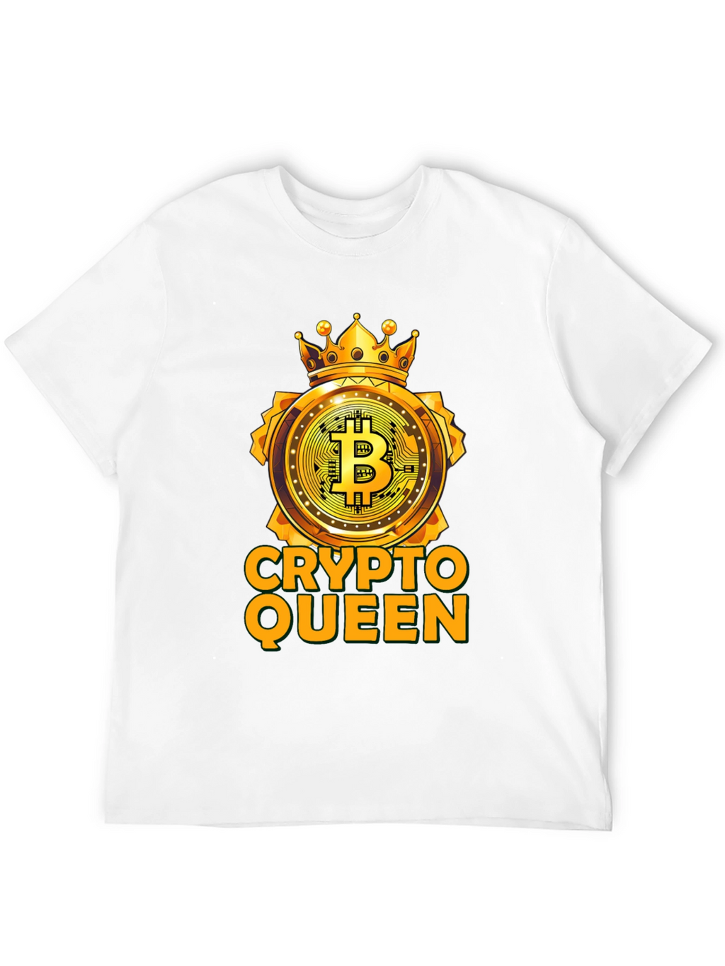 Crypto Queen Bitcoin T-Shirt - Golden Crown