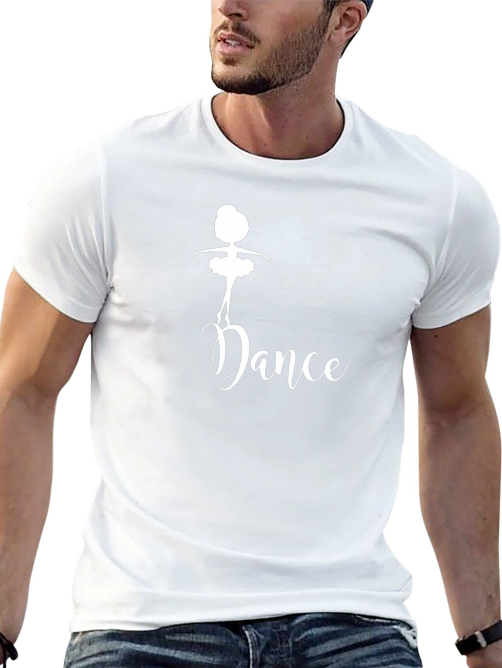 Dance Ballerina Black Graphic Tee