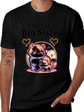Big Sister T-Shirt with Cute Skunk Design