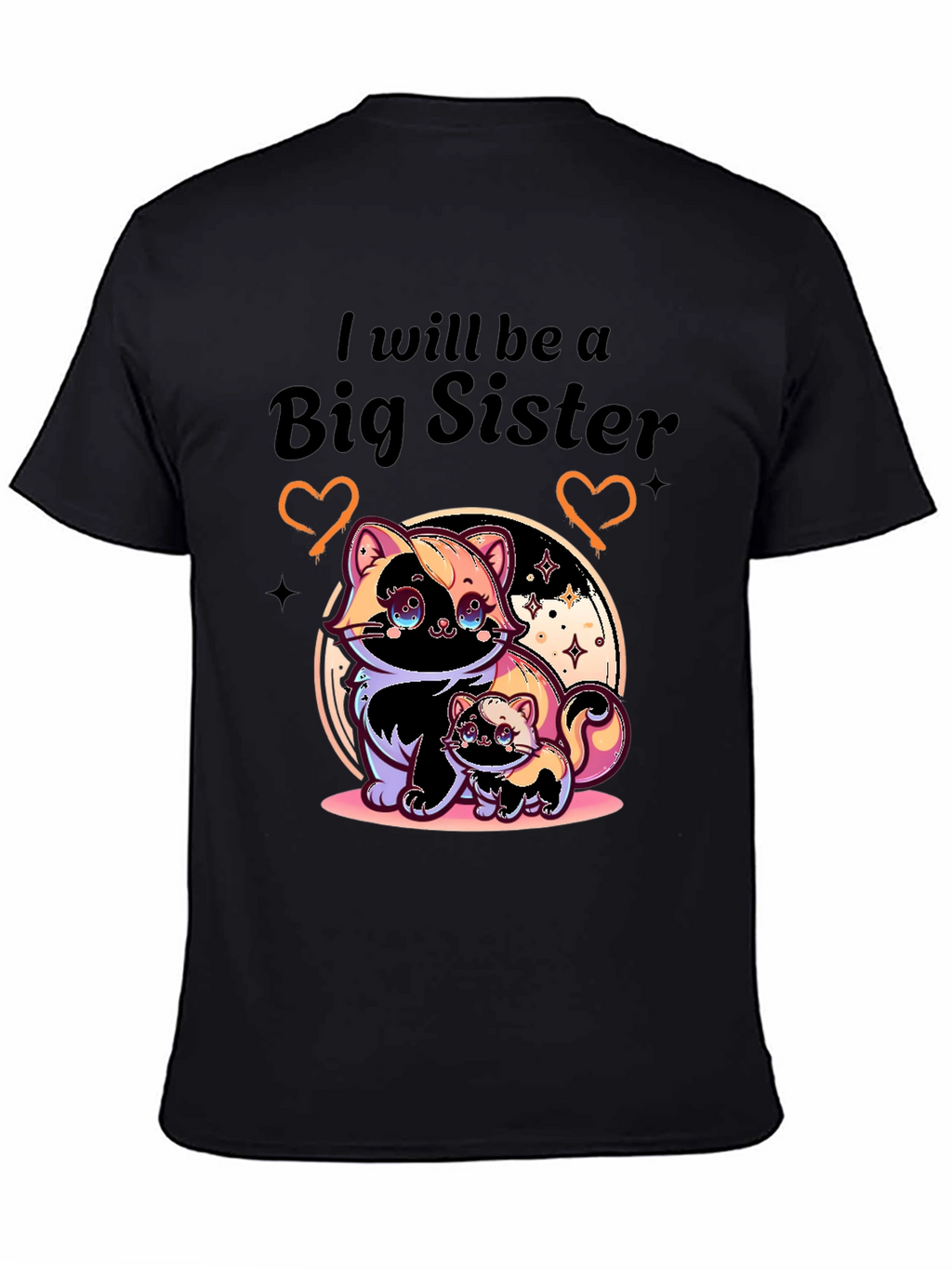 Big Sister T-Shirt with Cute Skunk Design