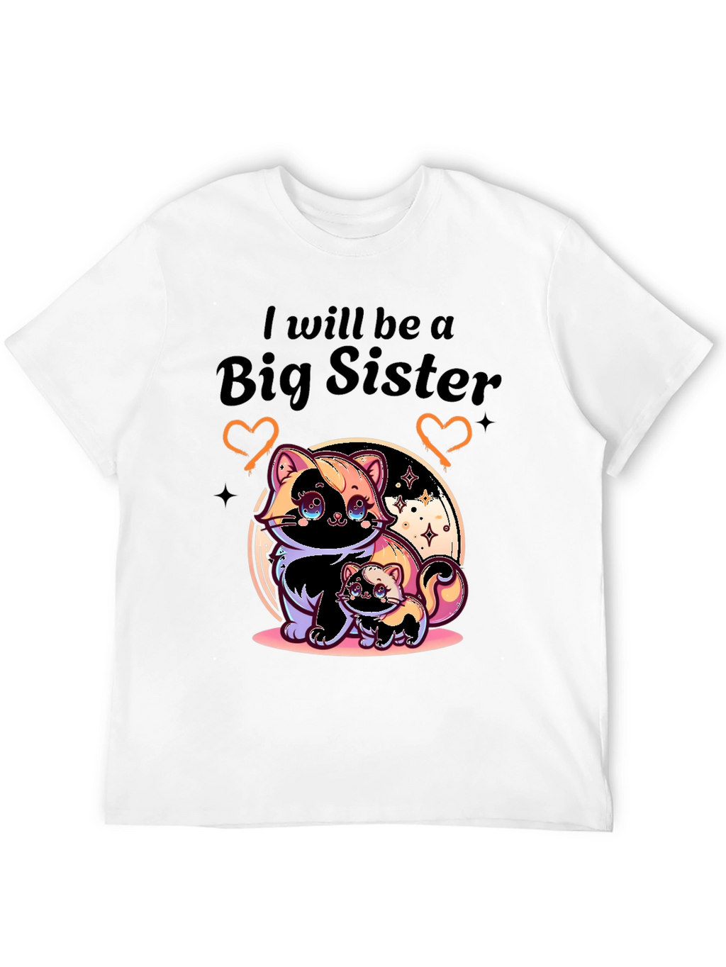Big Sister T-Shirt with Cute Skunk Design