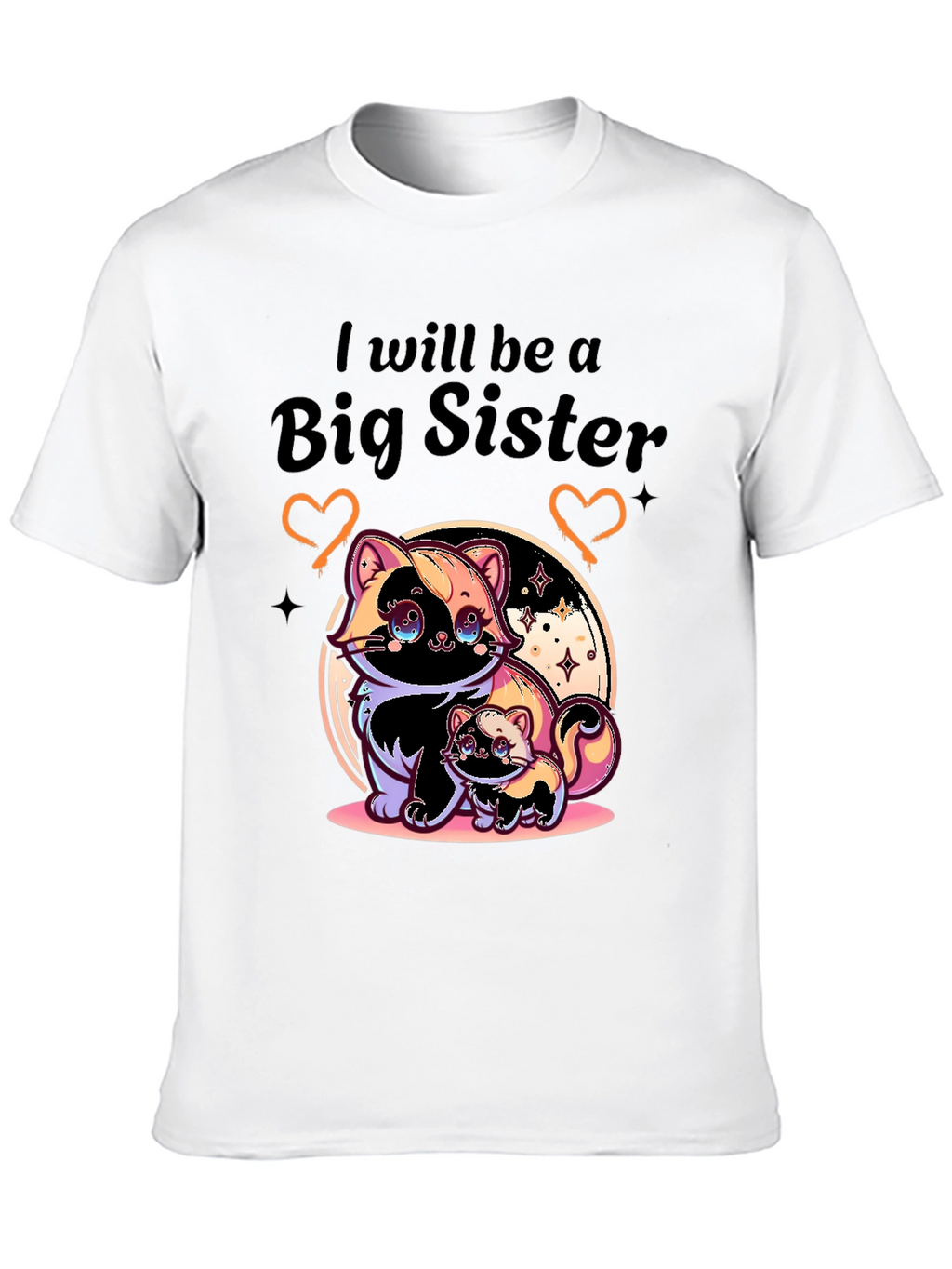 Big Sister T-Shirt with Cute Skunk Design