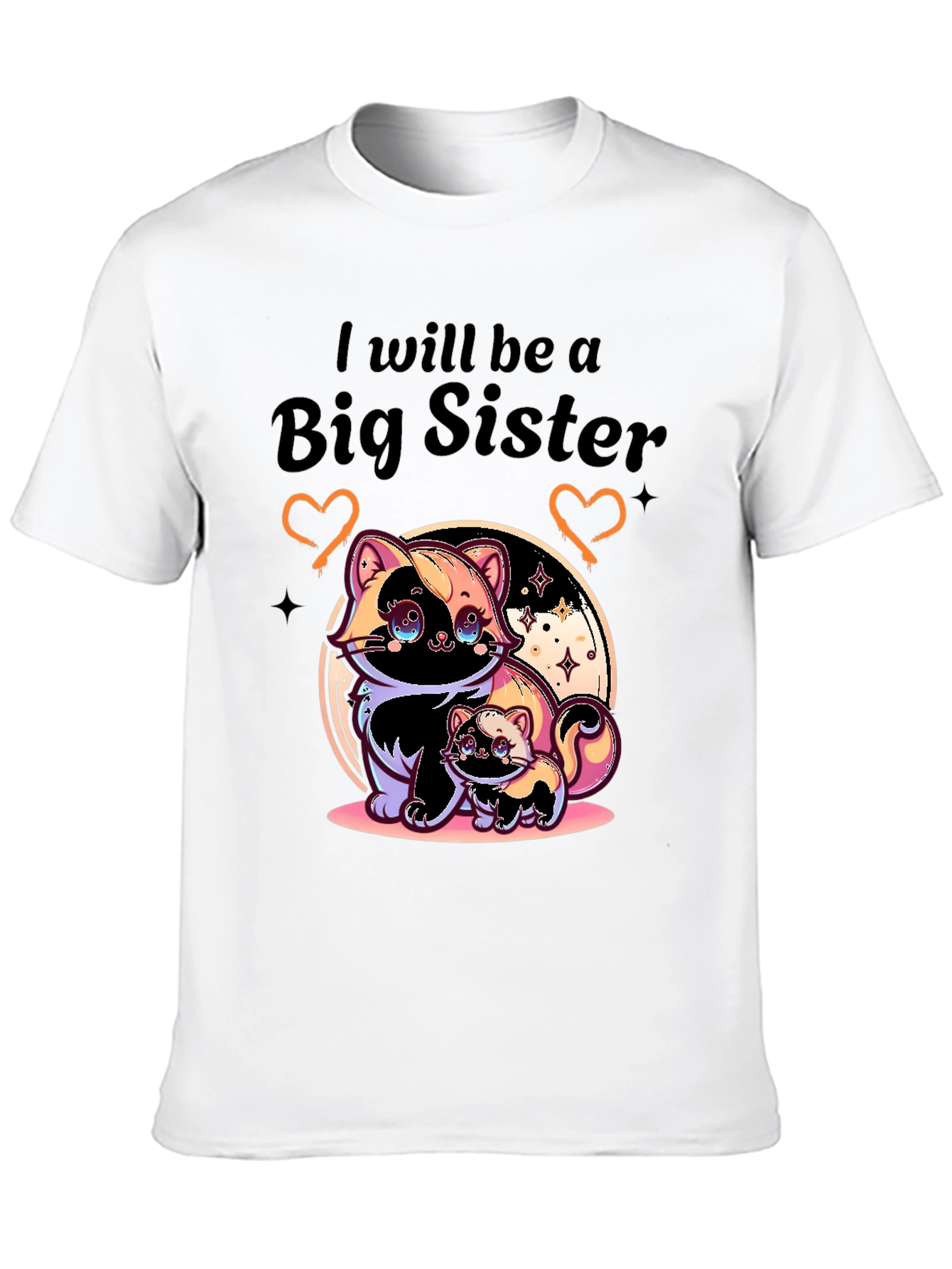 Big Sister T-Shirt with Cute Skunk Design