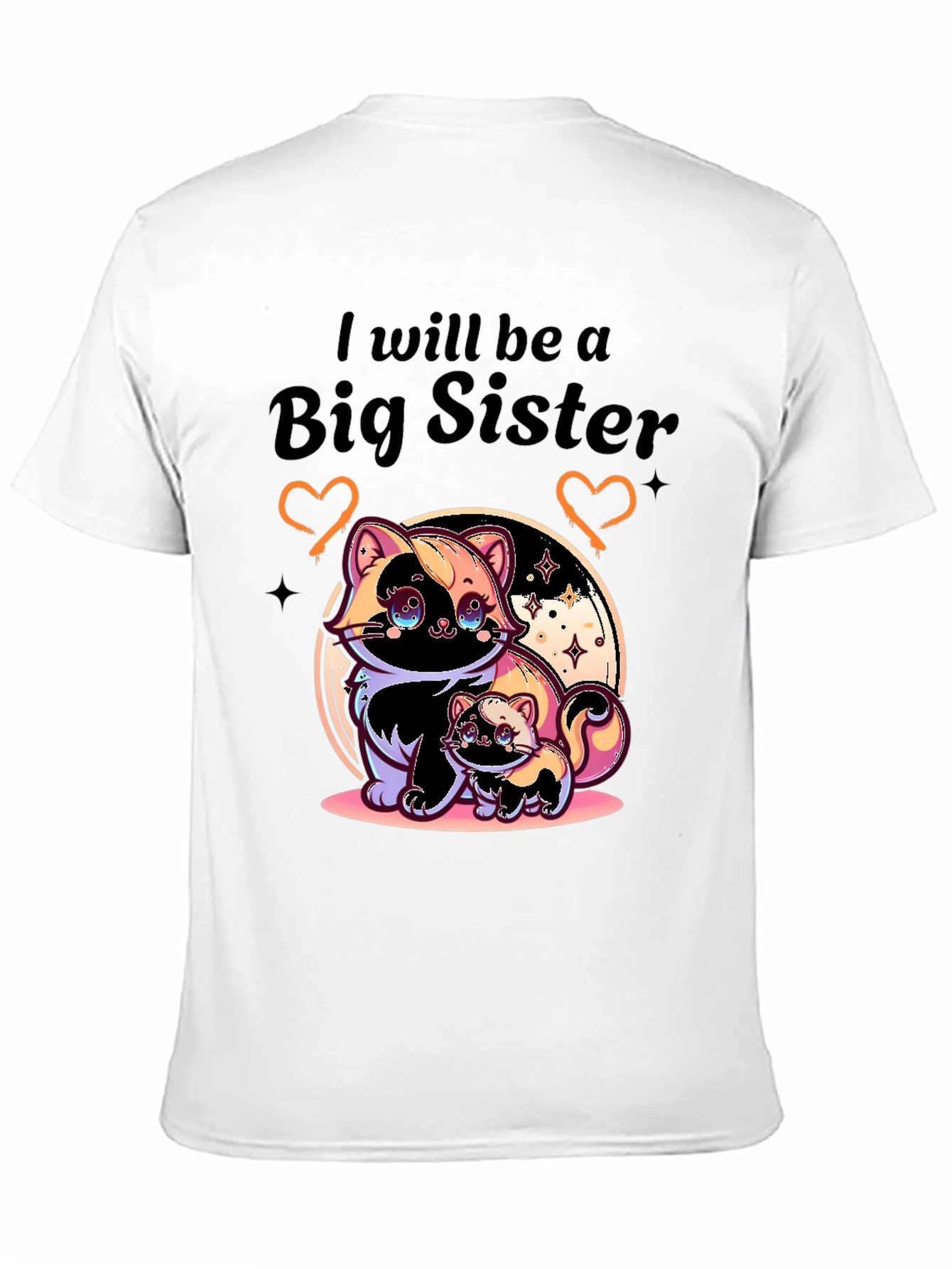 Big Sister T-Shirt with Cute Skunk Design