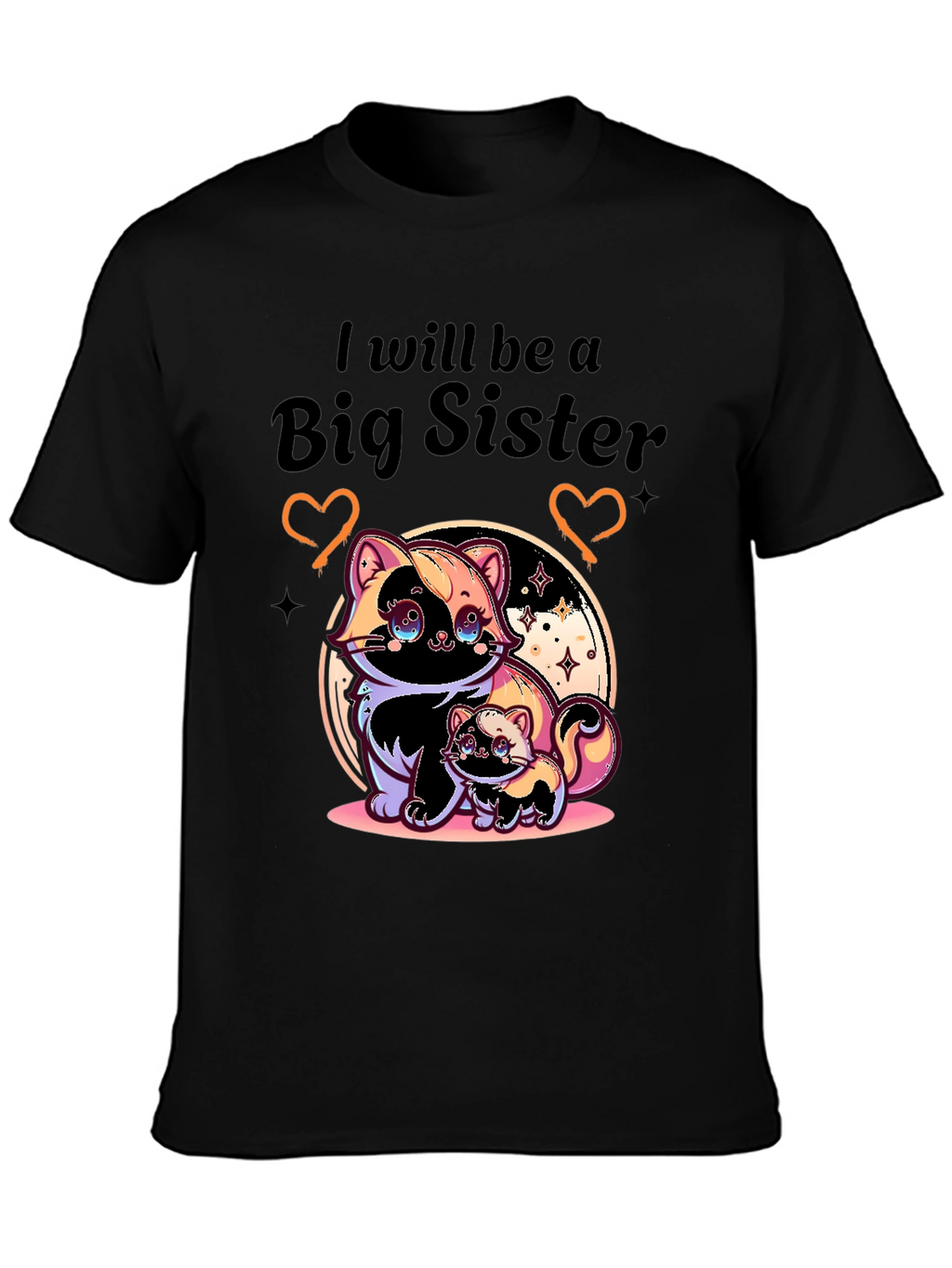 Big Sister T-Shirt with Cute Skunk Design