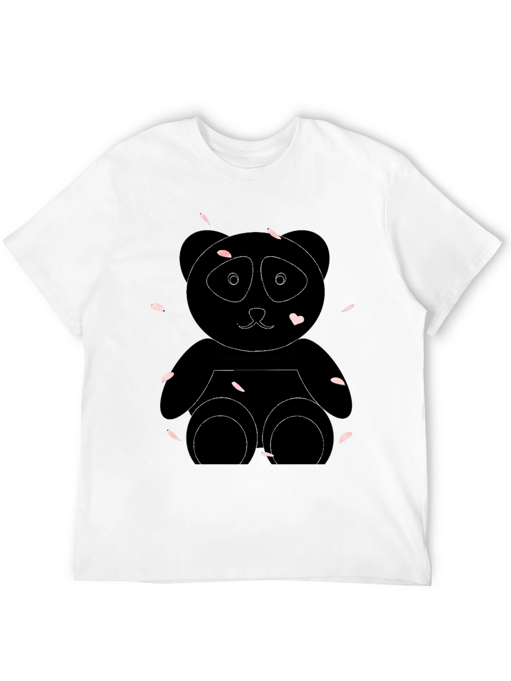 Black Panda Bear Graphic Tee