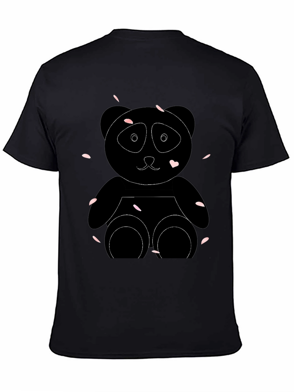 Black Panda Bear Graphic Tee