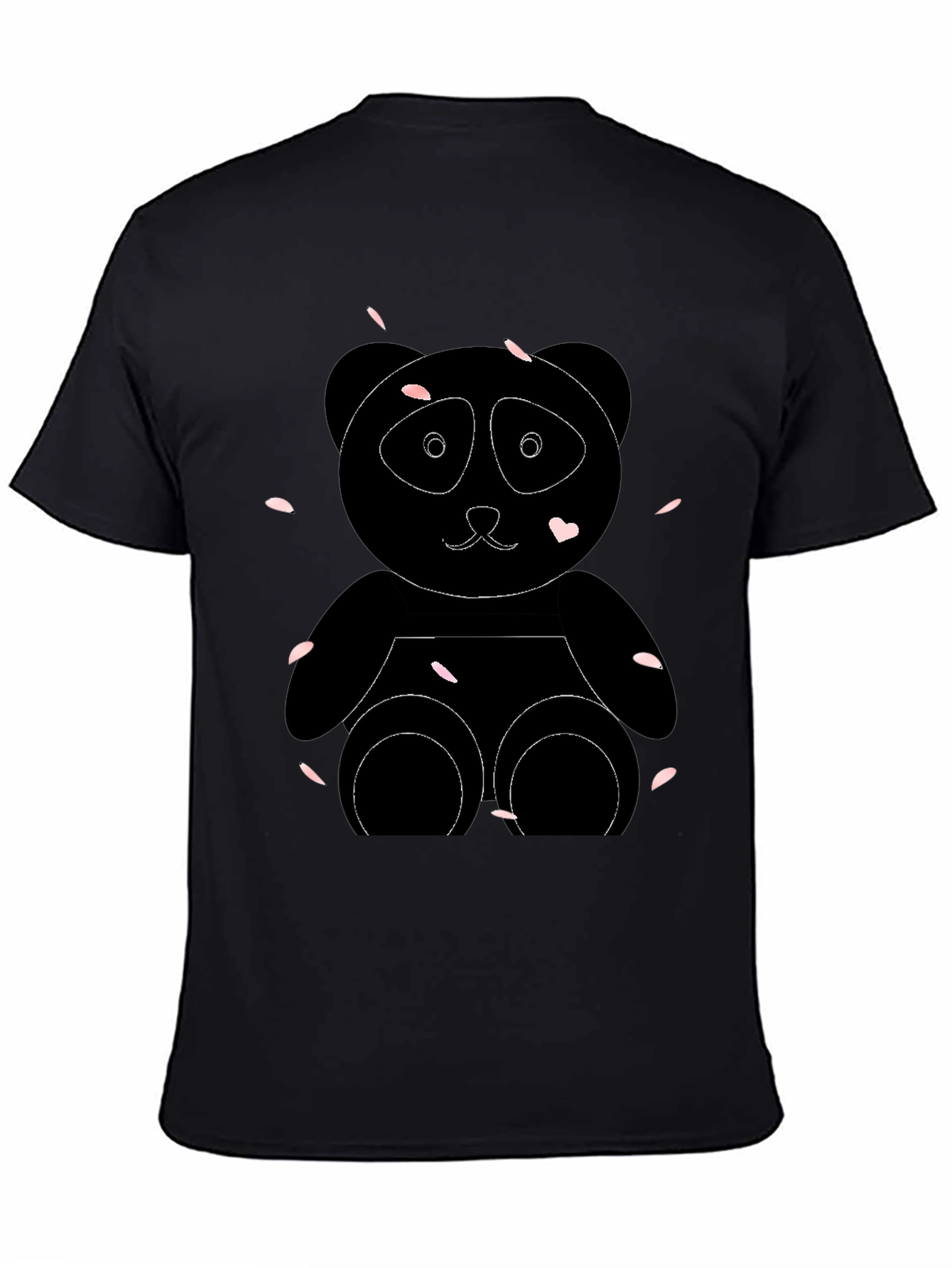 Black Panda Bear Graphic Tee