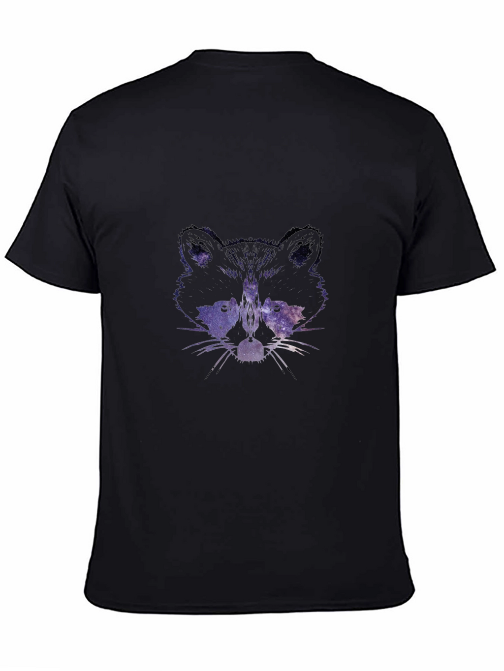 Galaxy Raccoon Graphic Tee - Black T-Shirt