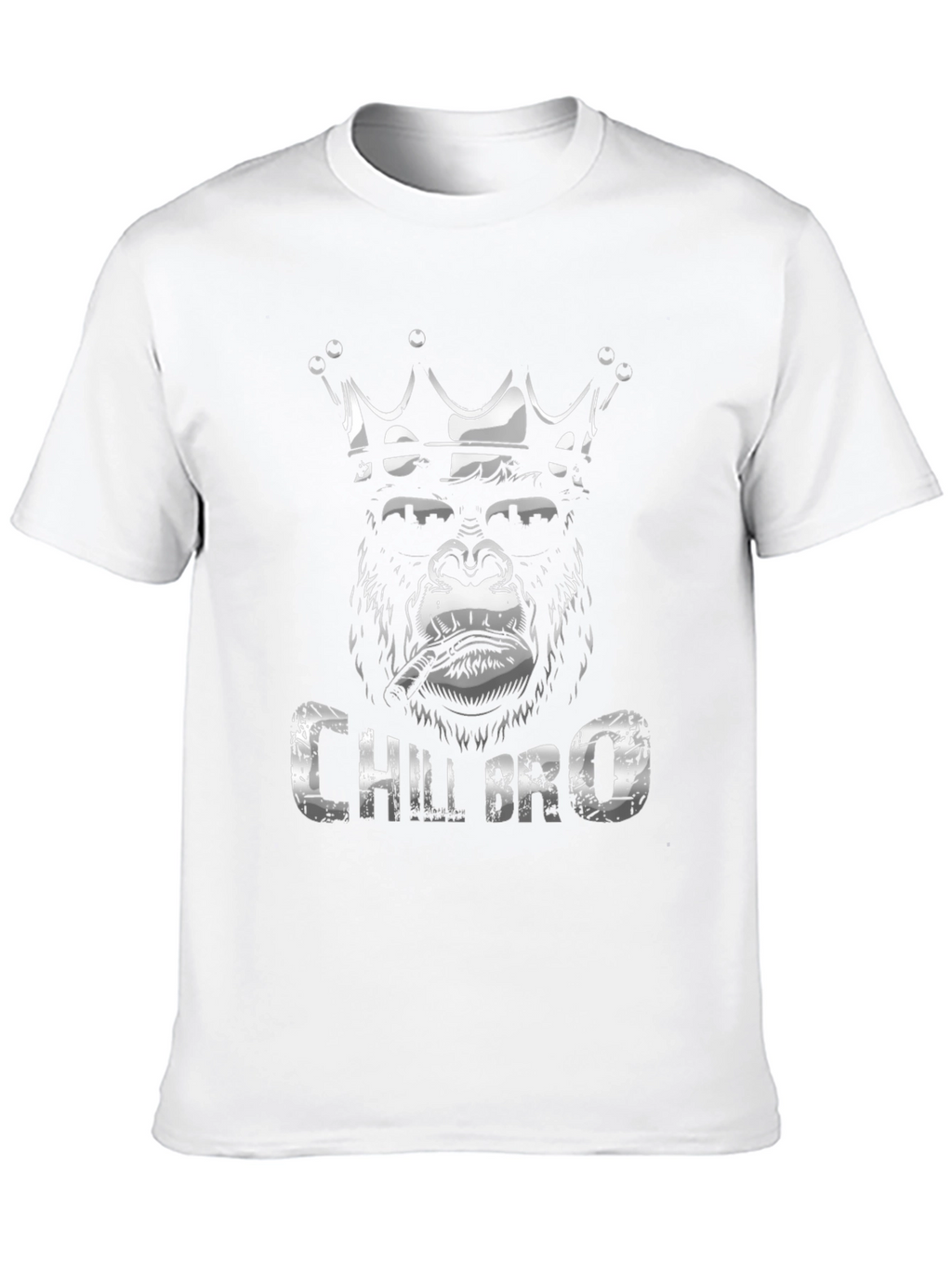 Chill Bro Gorilla King Black T-Shirt