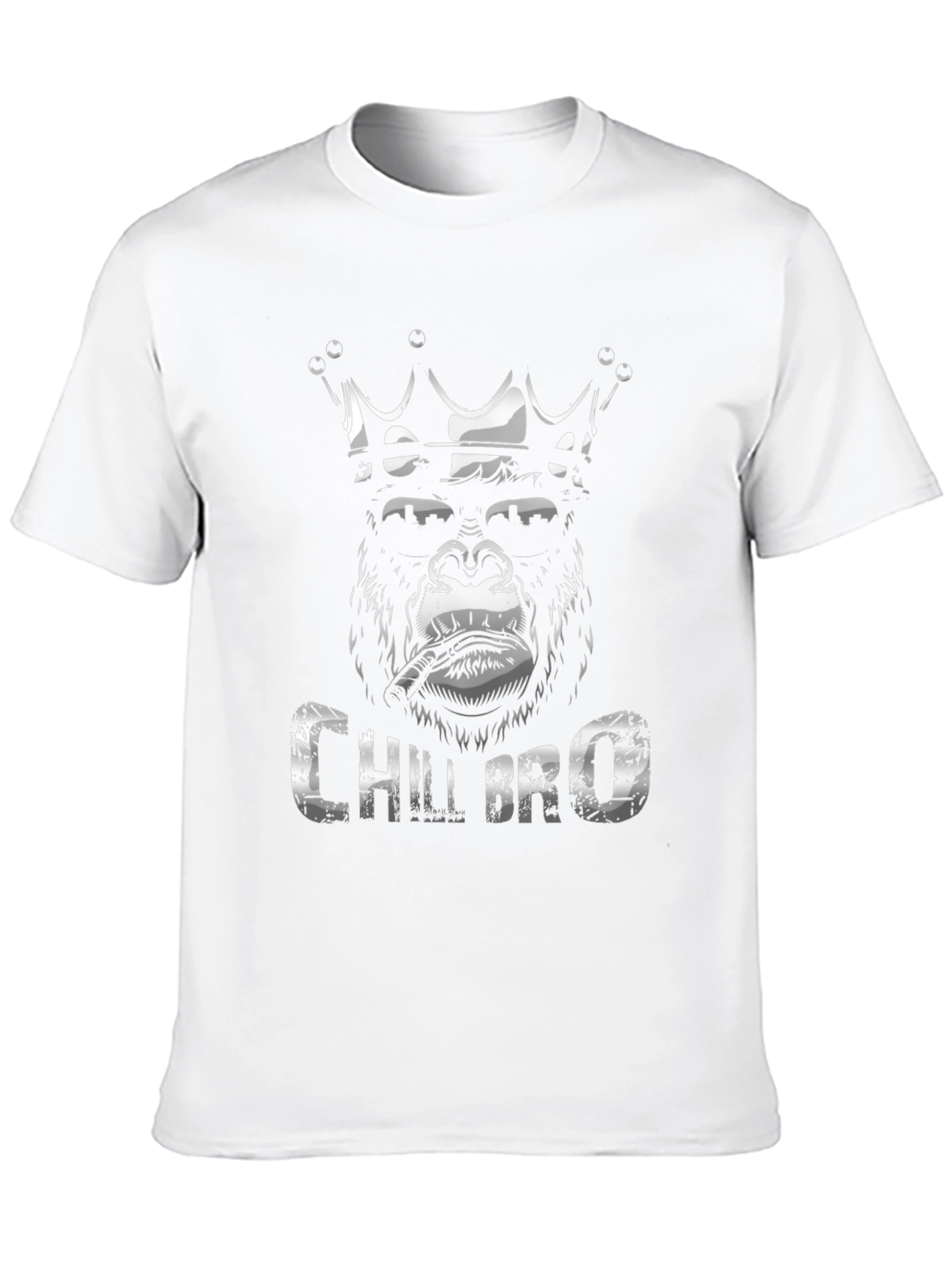Chill Bro Gorilla King Black T-Shirt
