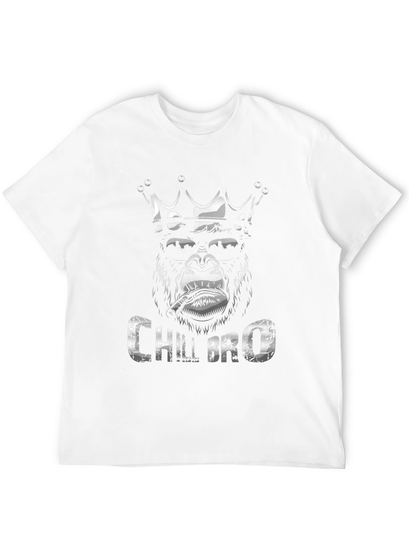 Chill Bro Gorilla King Black T-Shirt