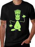 Fun Tiki Graphic Print Black T-Shirt