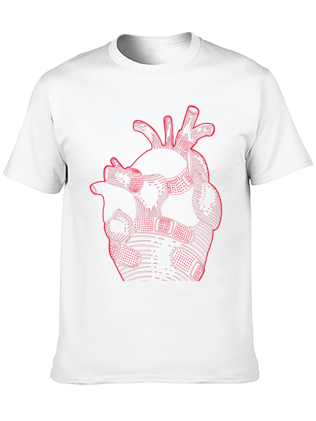 Heart with Bandages Graphic Tee