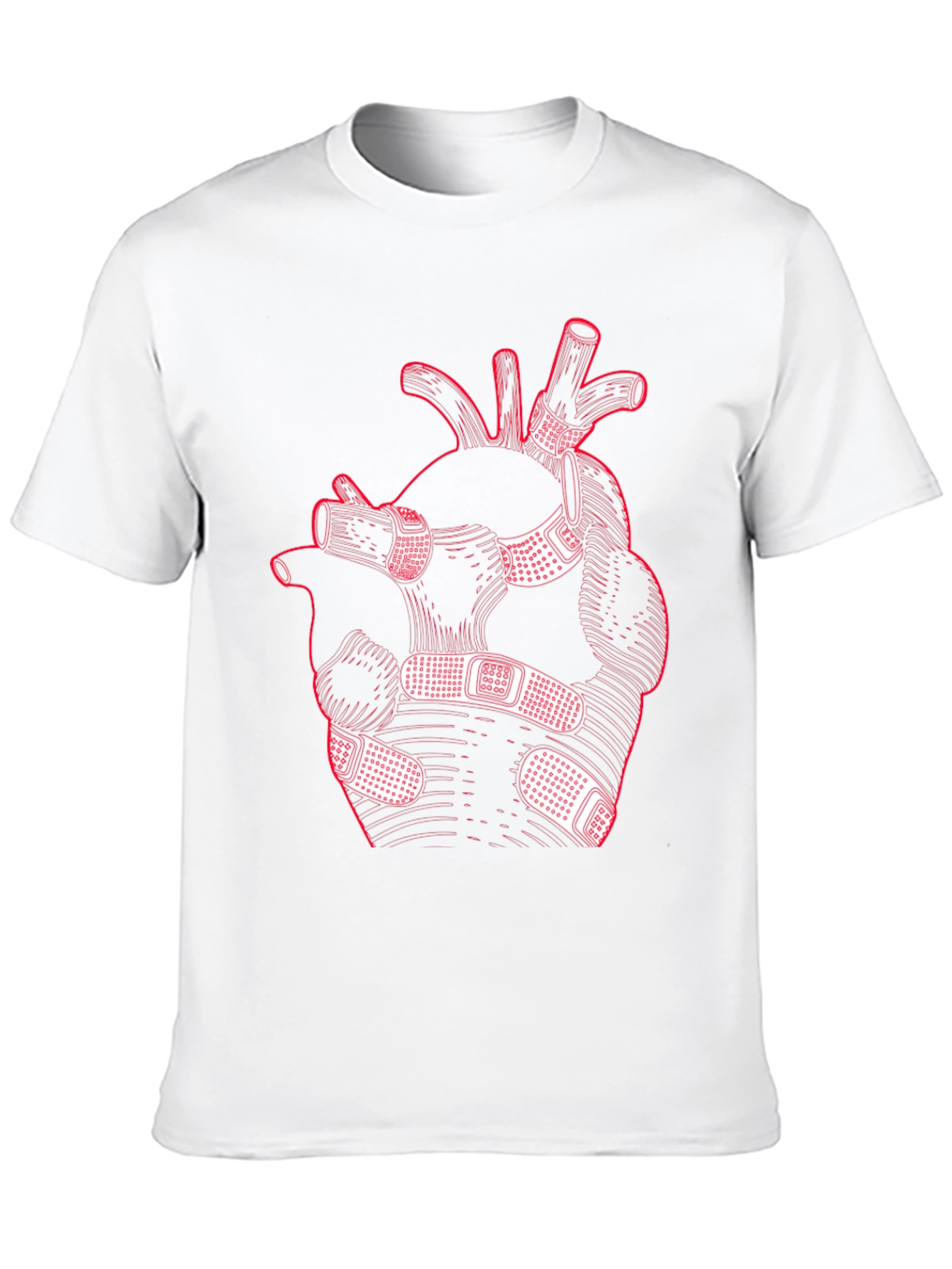 Heart with Bandages Graphic Tee