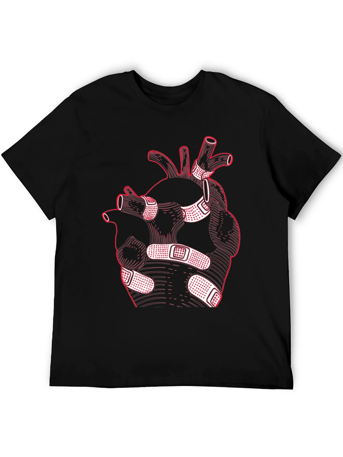Heart with Bandages Graphic Tee