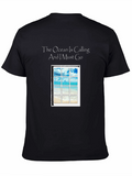 Ocean Calling Tee - Black Graphic T-Shirt