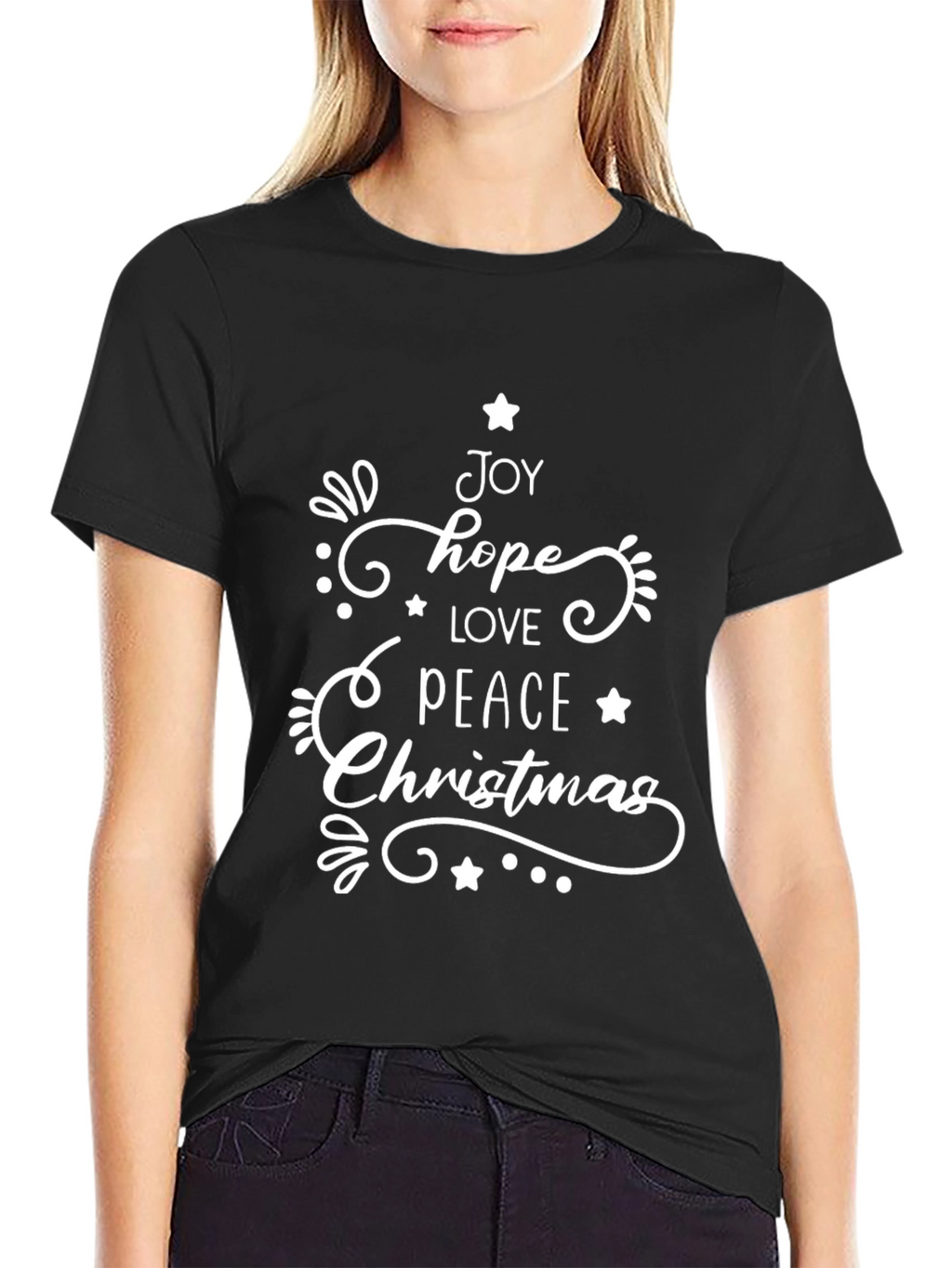 Festive Christmas Word Art T-Shirt