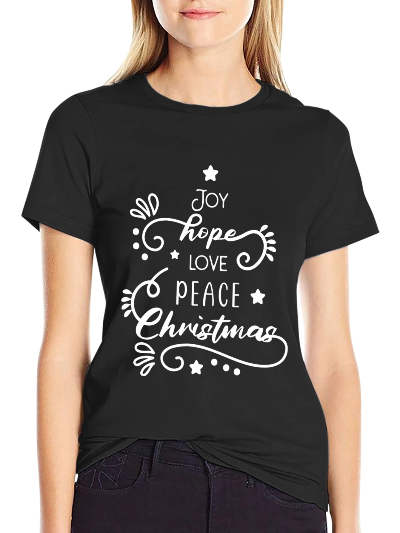 Festive Christmas Word Art T-Shirt