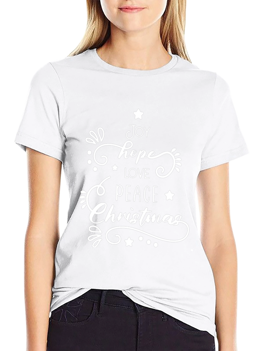 Festive Christmas Word Art T-Shirt