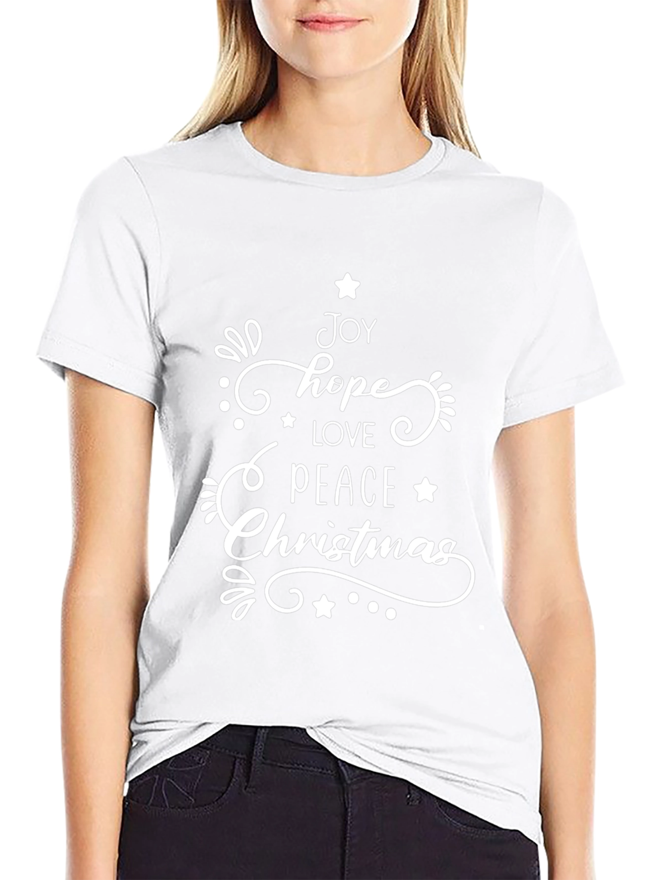 Festive Christmas Word Art T-Shirt