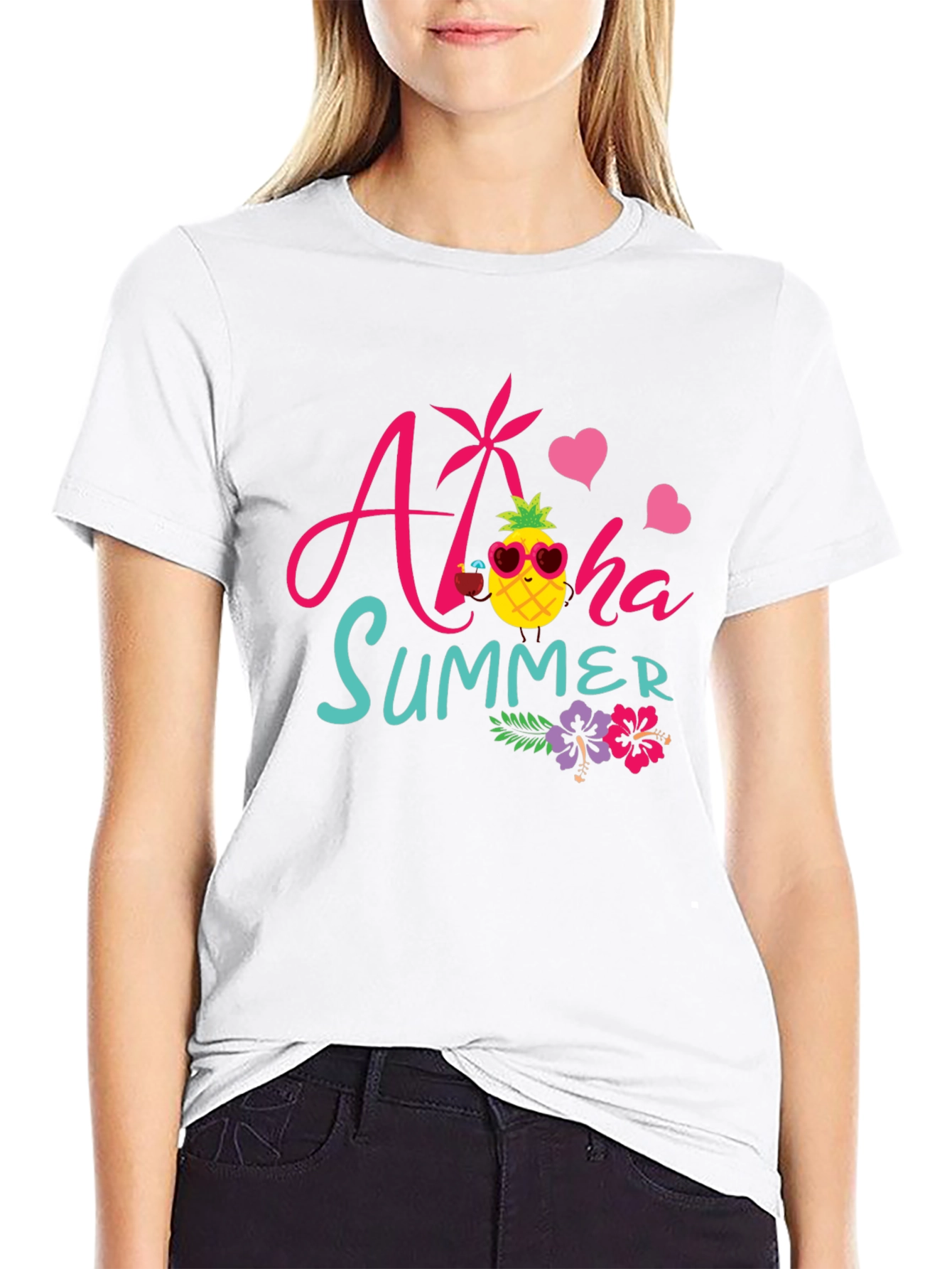 Aloha Summer Graphic T-Shirt