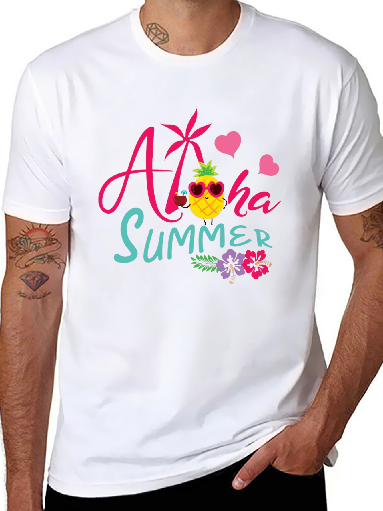 Aloha Summer Graphic T-Shirt