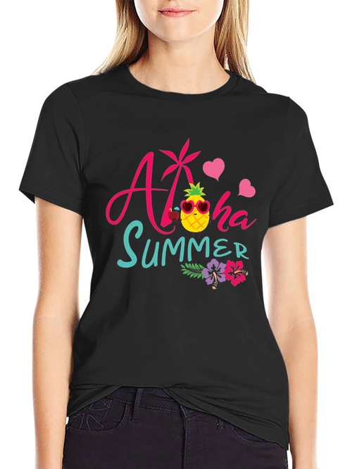 Aloha Summer Graphic T-Shirt