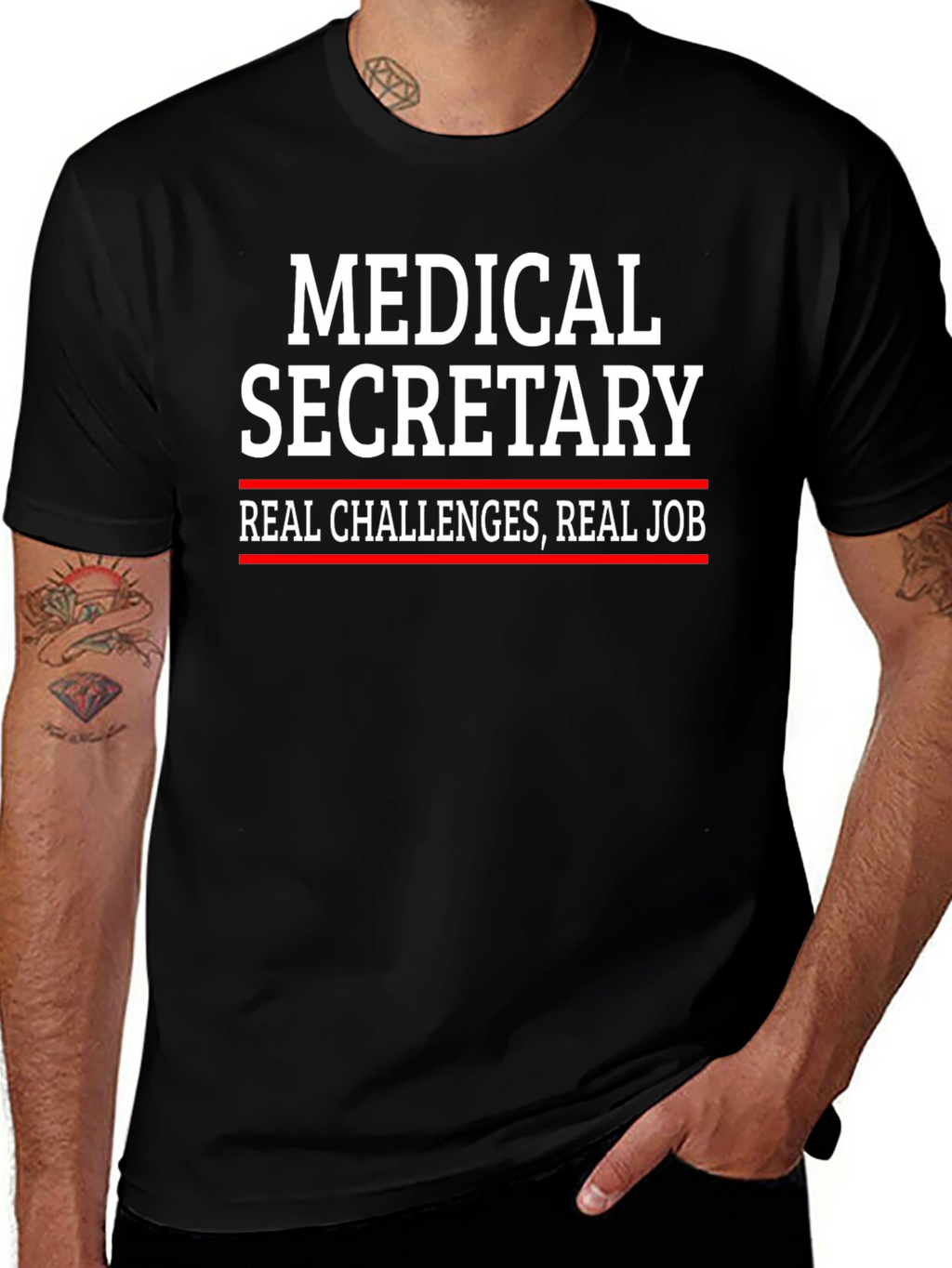 Medical Secretary T-Shirt - Real Challenges Real Job