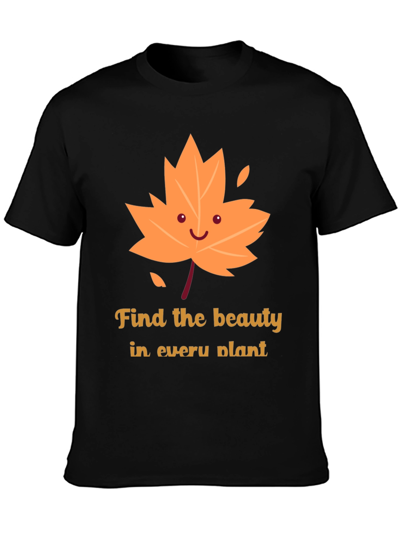 Cute Autumn Leaf Graphic T-Shirt