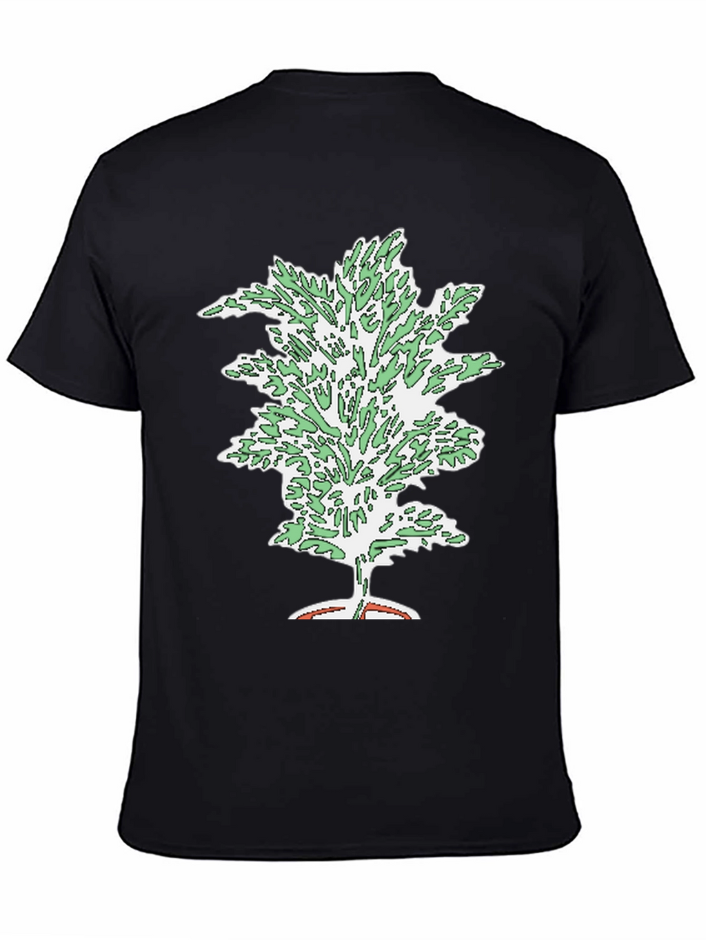 Unique Tree Graphic Black T-Shirt