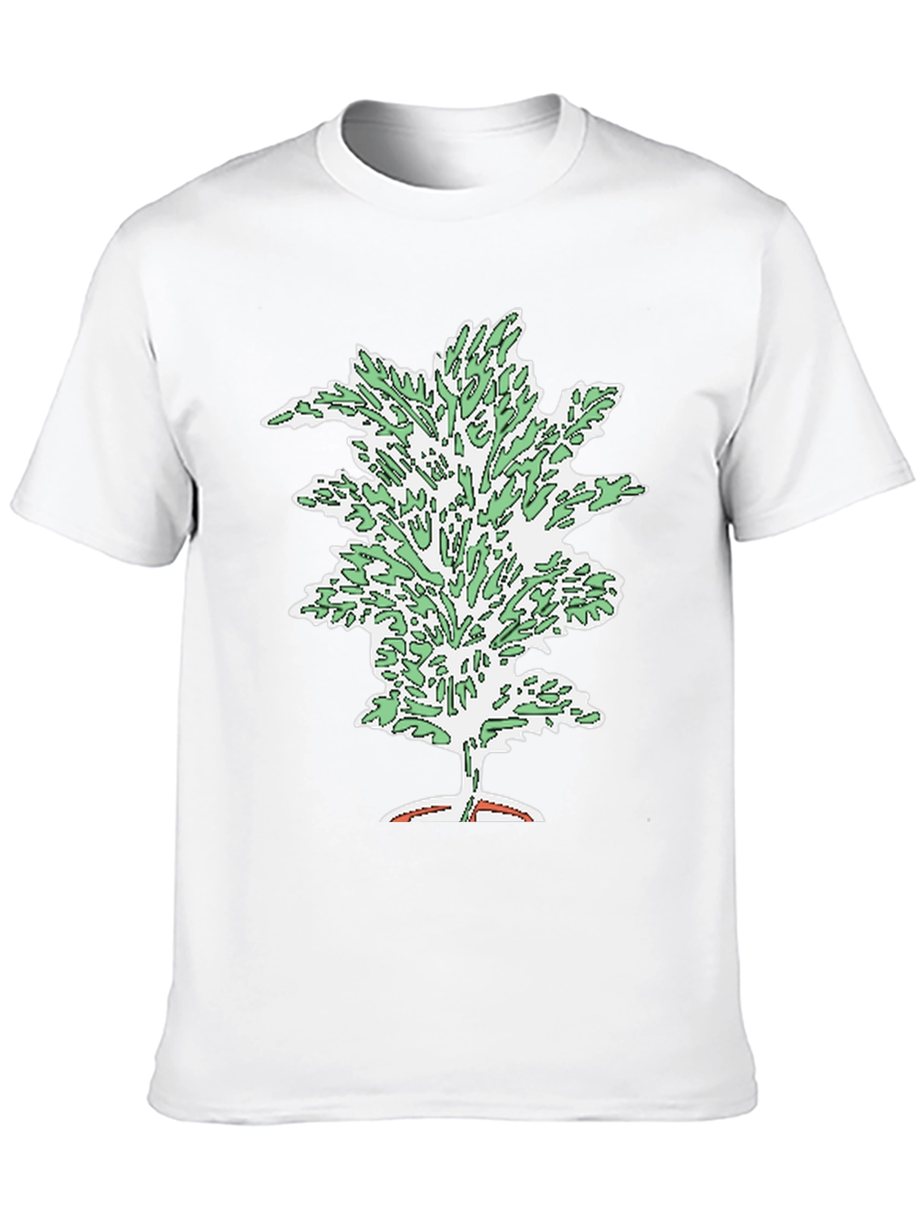 Unique Tree Graphic Black T-Shirt