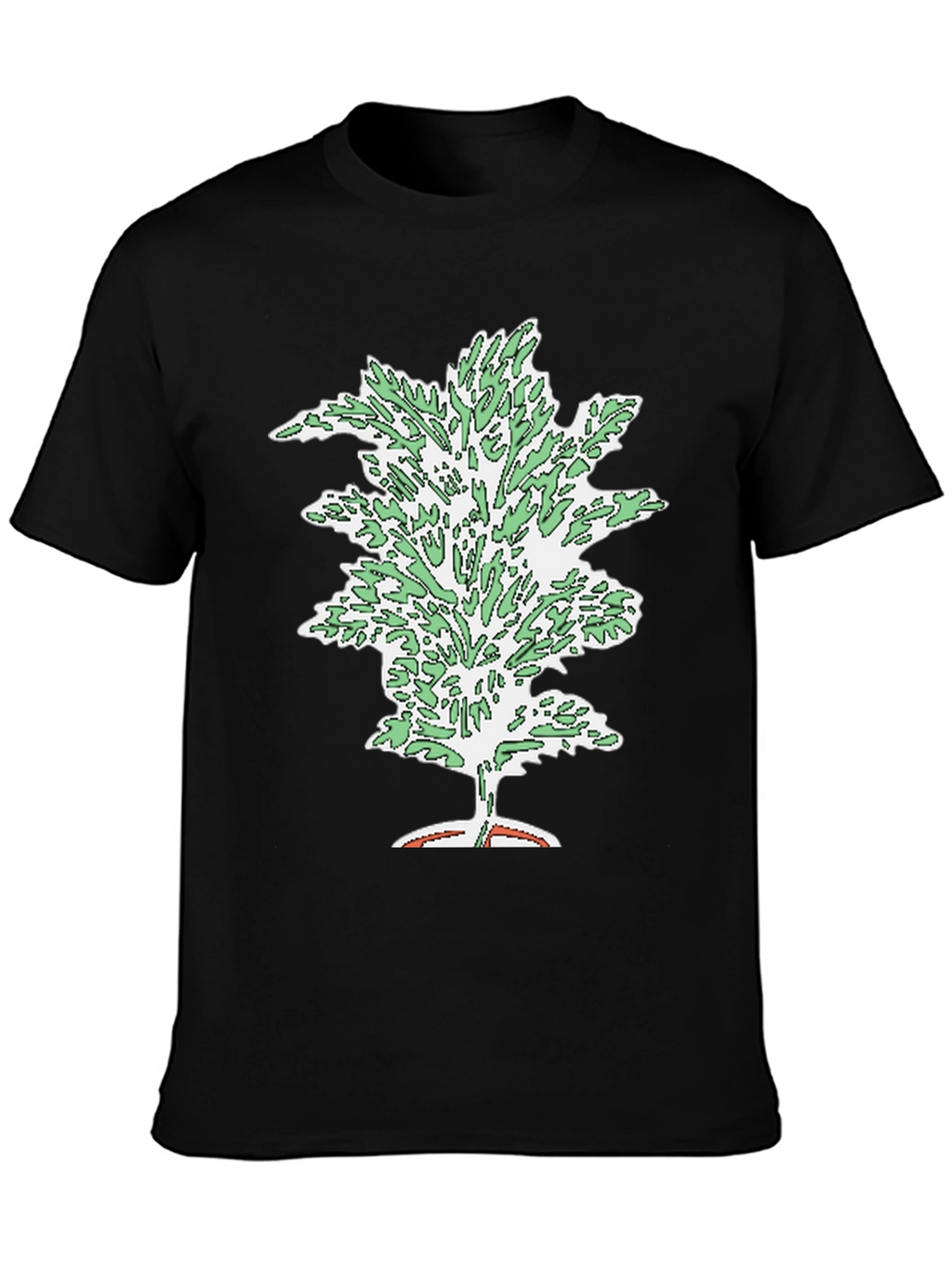 Unique Tree Graphic Black T-Shirt