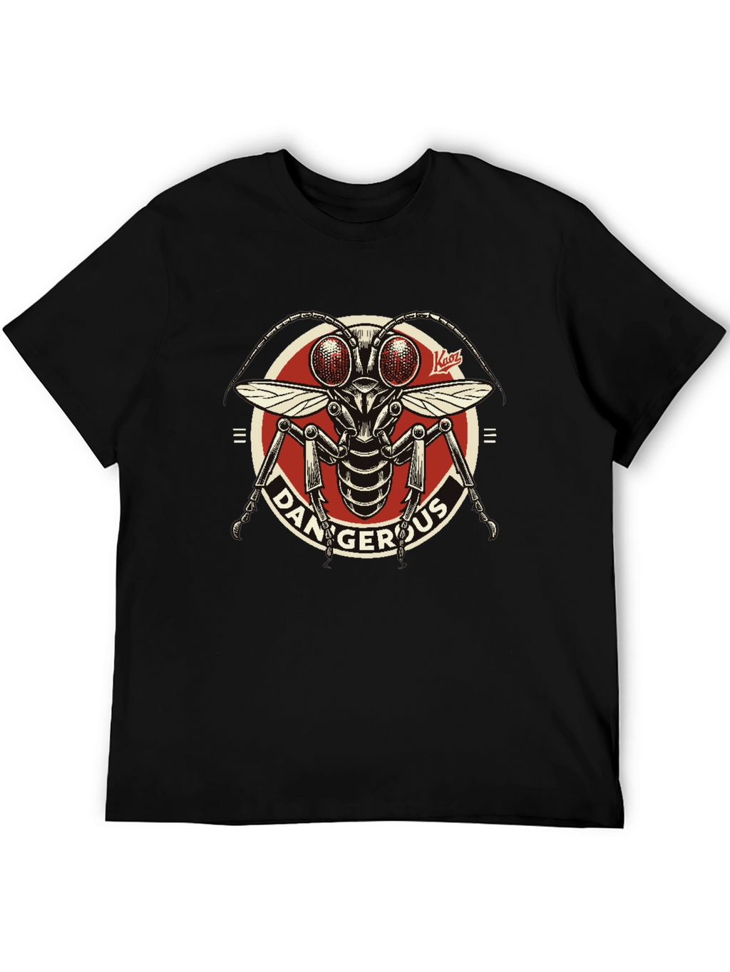 Dangerous Insect Graphic T-Shirt - Black