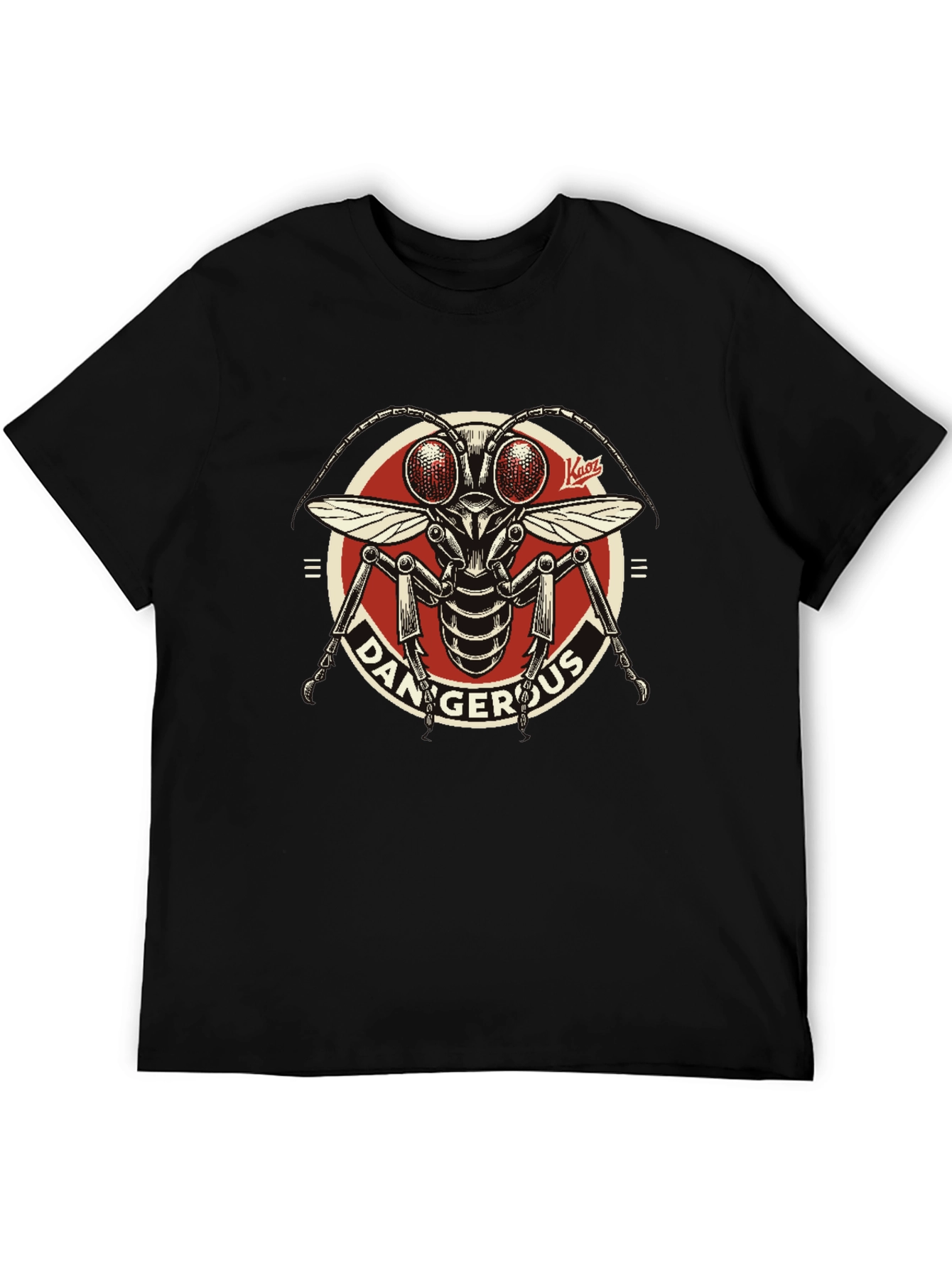 Dangerous Insect Graphic T-Shirt - Black