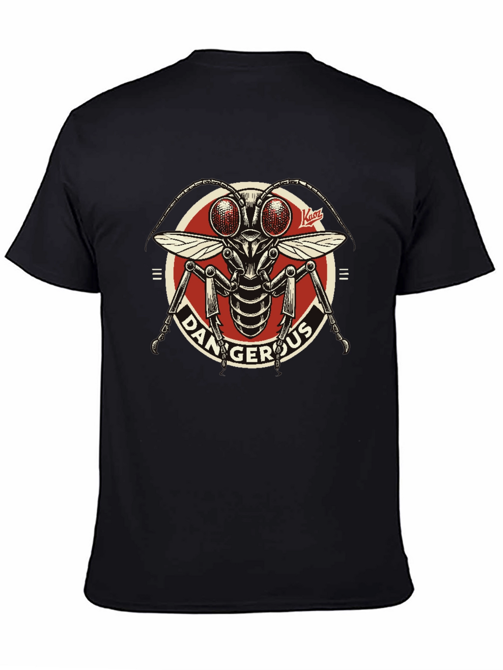 Dangerous Insect Graphic T-Shirt - Black